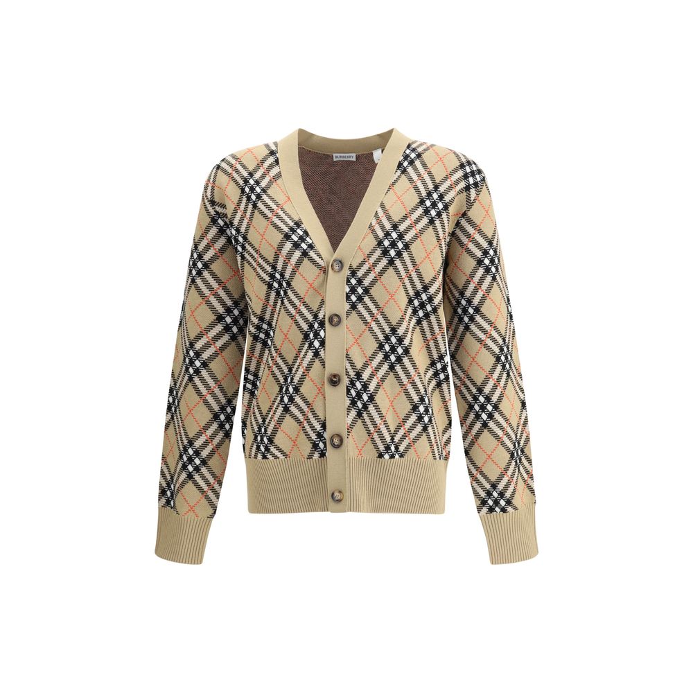 Burberry Archiv Karo-Woll-Cardigan
