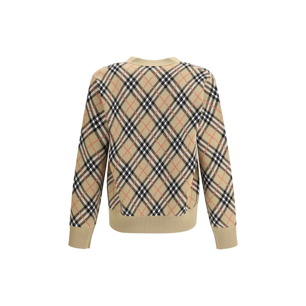 Burberry Archiv Karo-Woll-Cardigan