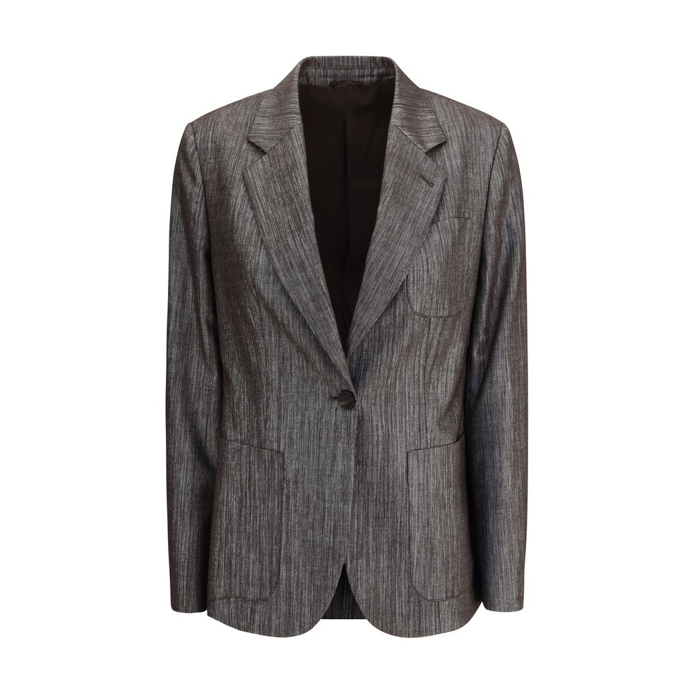 Brunello Cucinelli Lurex-Stoff Blazer