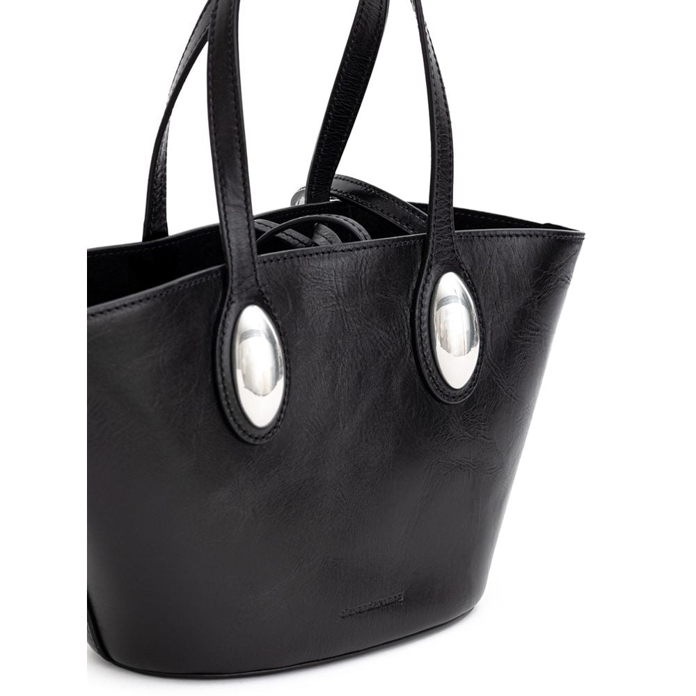 Alexander Wang Schwarze Leder-Umhängetasche