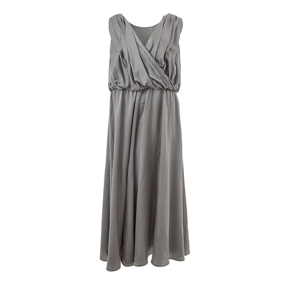 Lardini Graues Seidenkleid für den Alltag