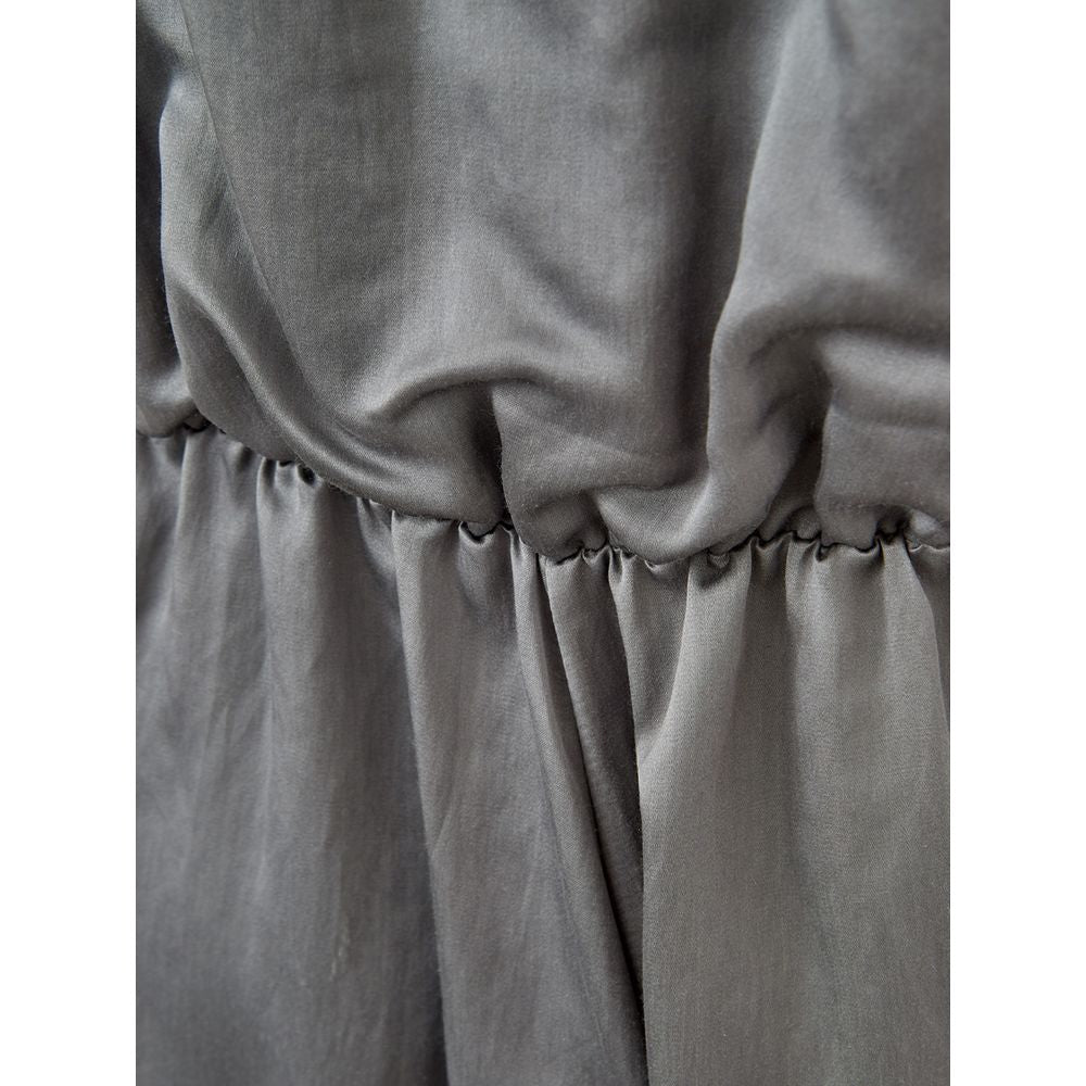 Lardini Graues Seidenkleid für den Alltag
