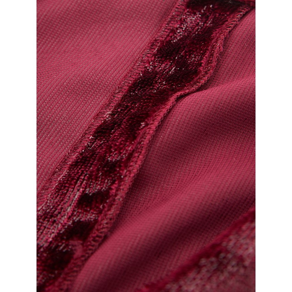 Lardini Cocktailkleid aus Polyester in Bordeauxrot