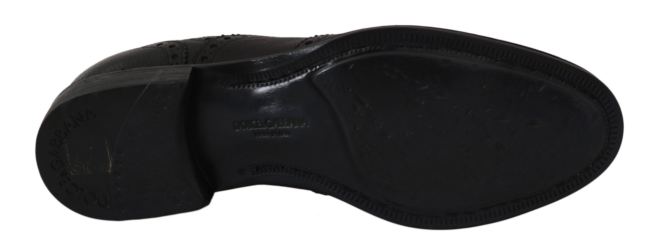 Dolce & Gabbana Blaue Leder Wingtip Oxford Dress Schuhe