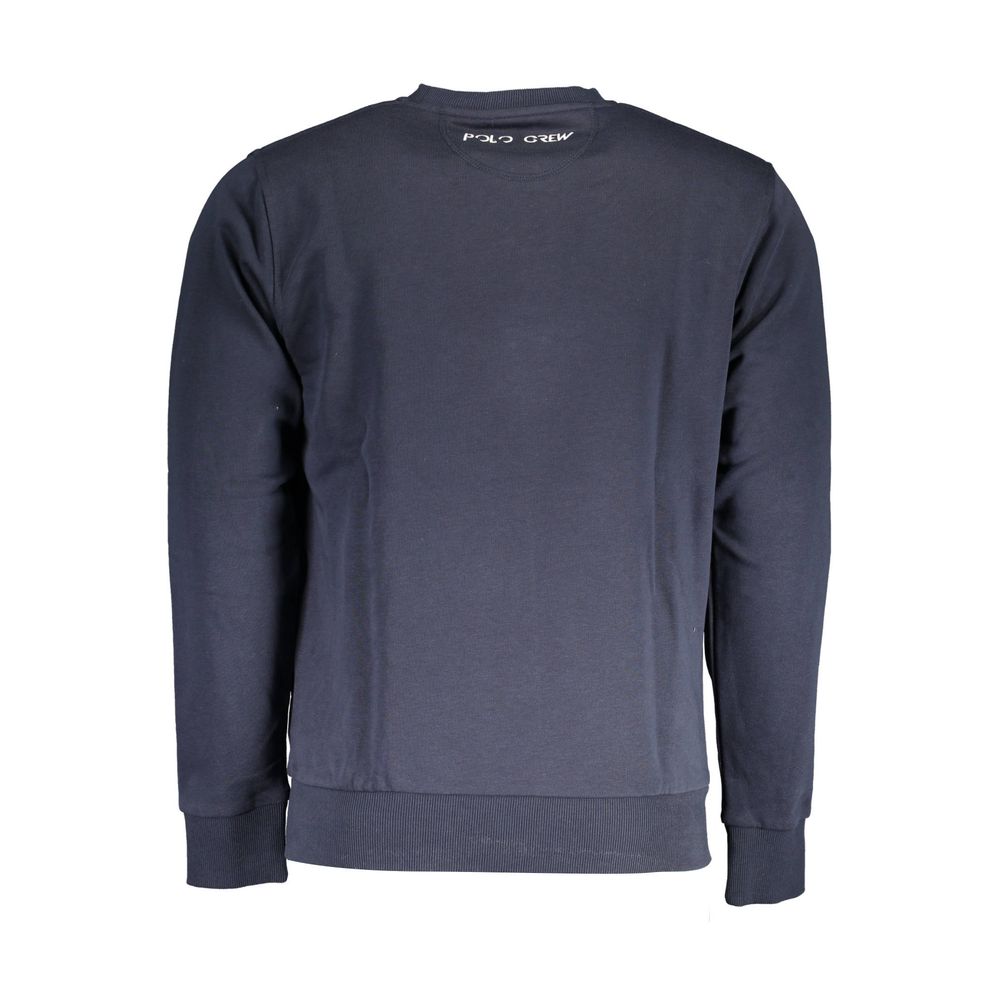 La Martina Blauer Baumwollpullover für Männer