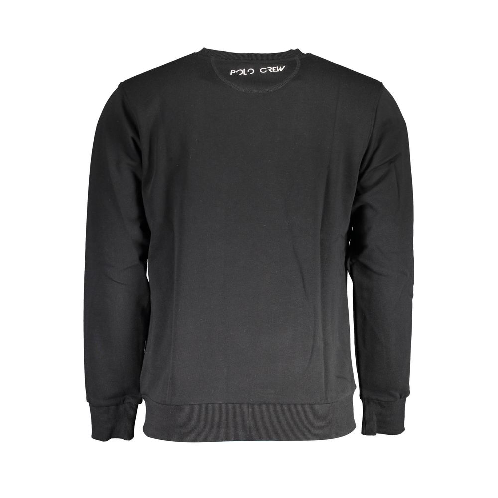 La Martina Schwarzer Baumwollpullover für Männer