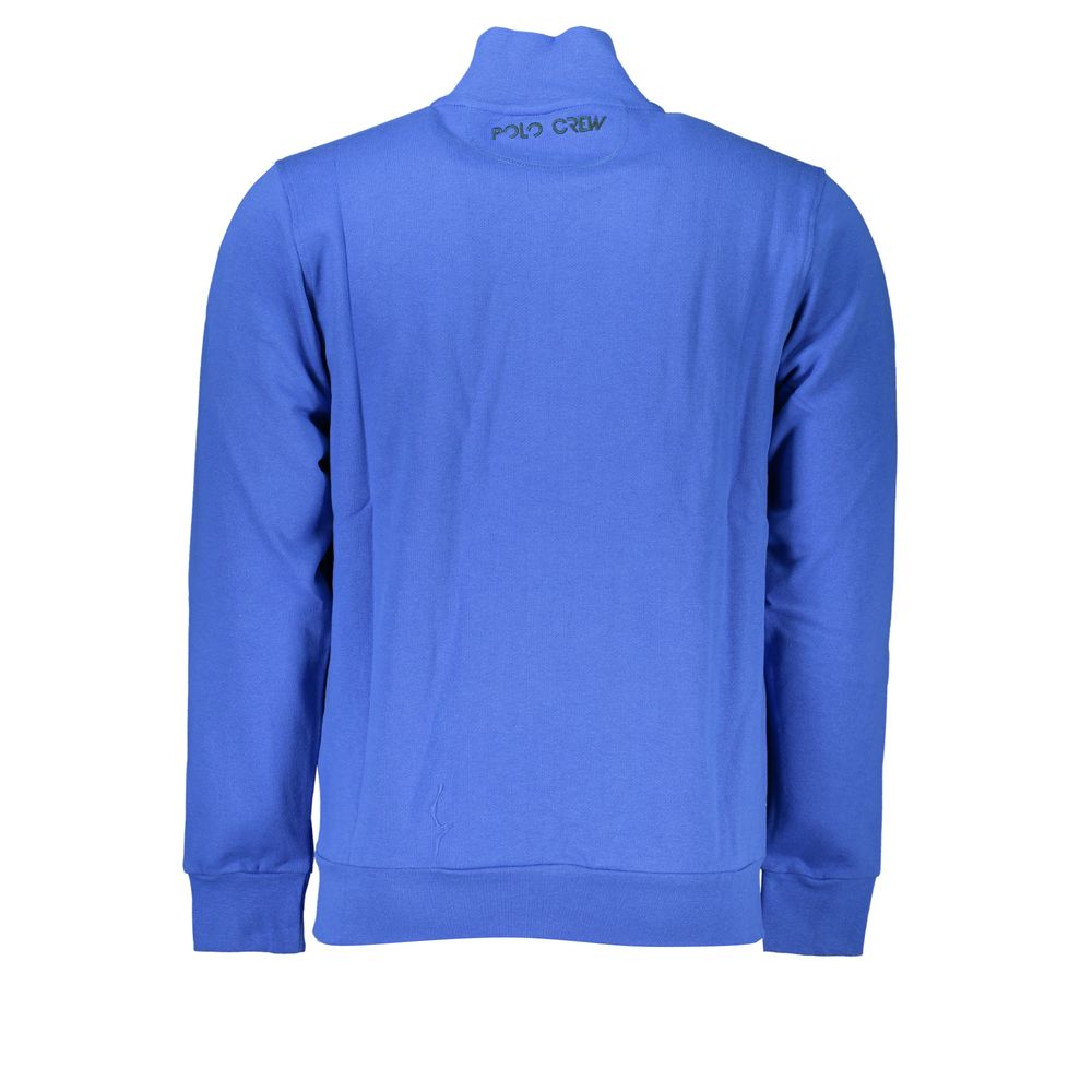 La Martina Blauer Baumwollpullover für Männer