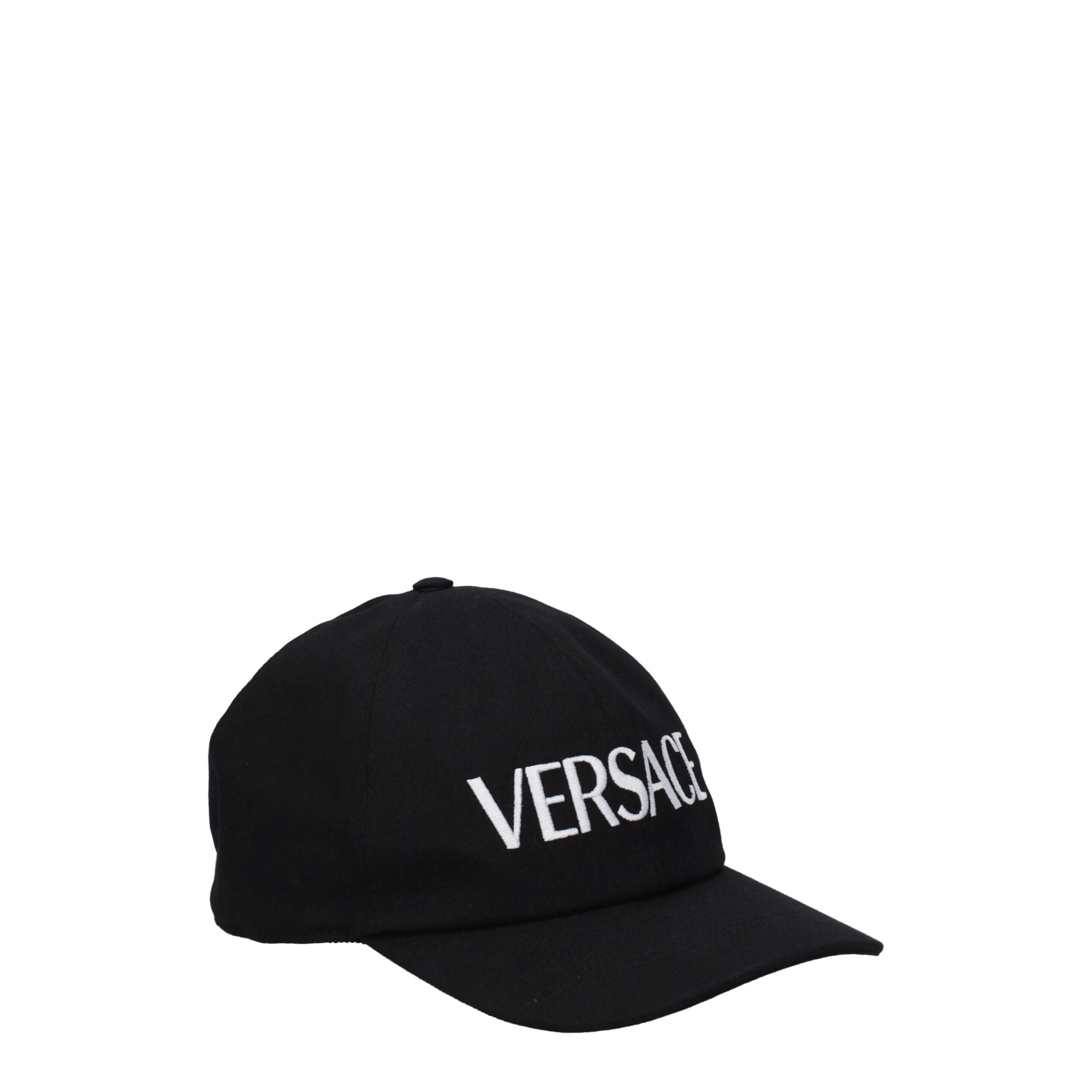Versace Schwarze Baumwollmützen (Baseballmütze)