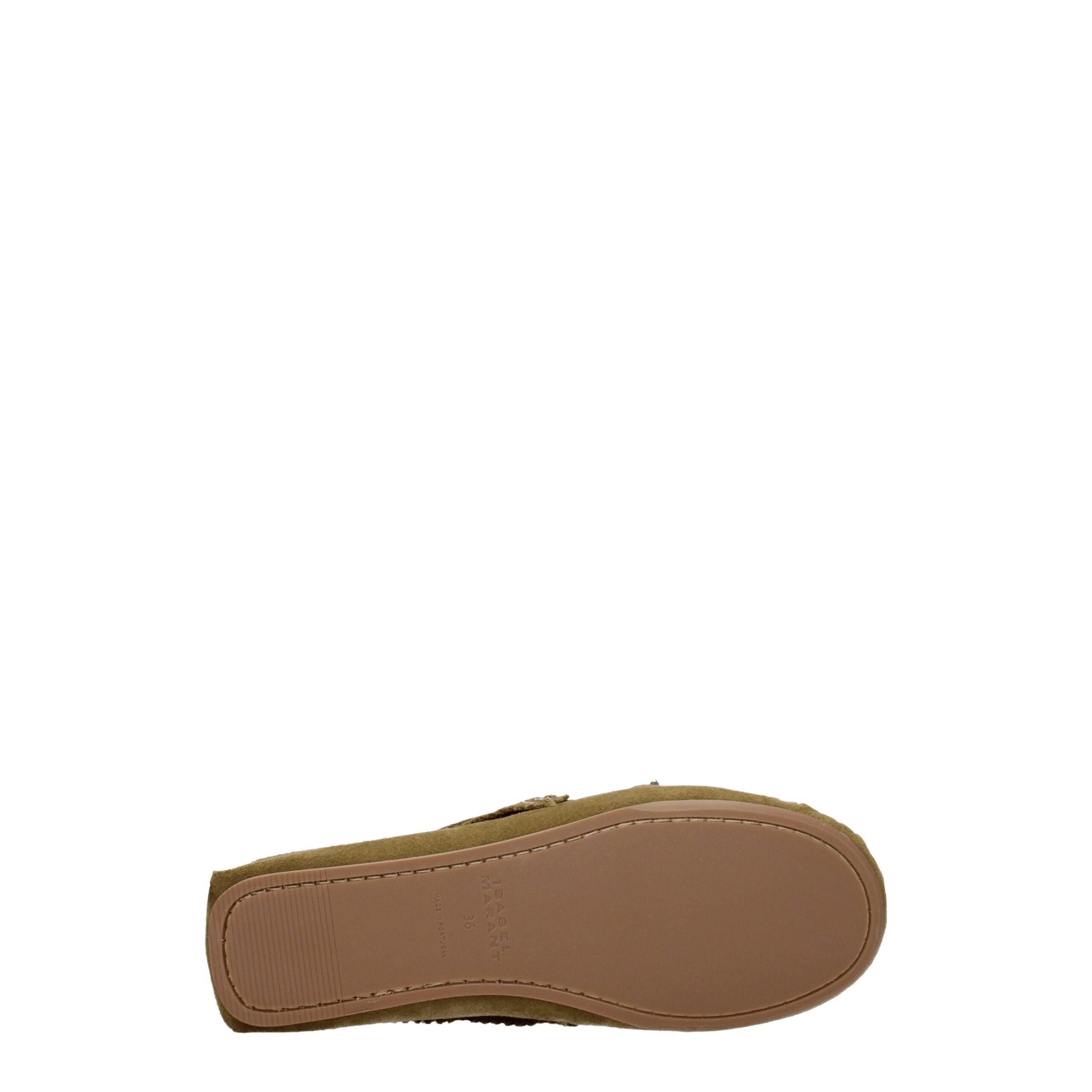 Isabel Marant Grüne Leder Slipper