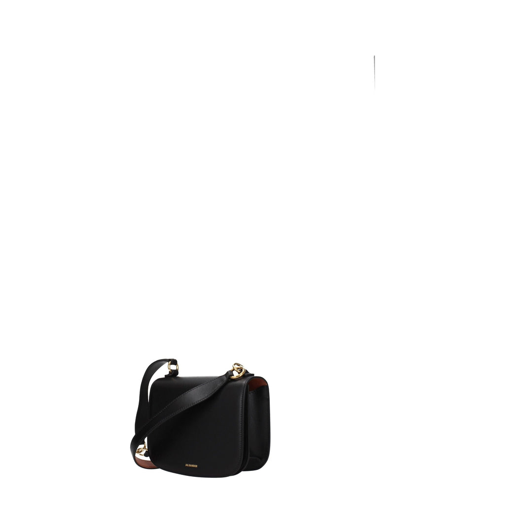 Jil Sander Schwarze Lederhandtaschen