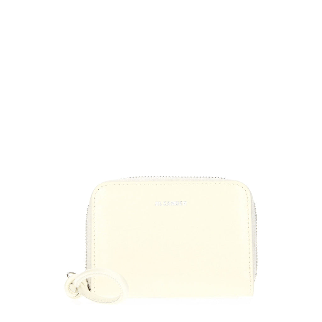 Jil Sander Beige Leder Geldbörsen