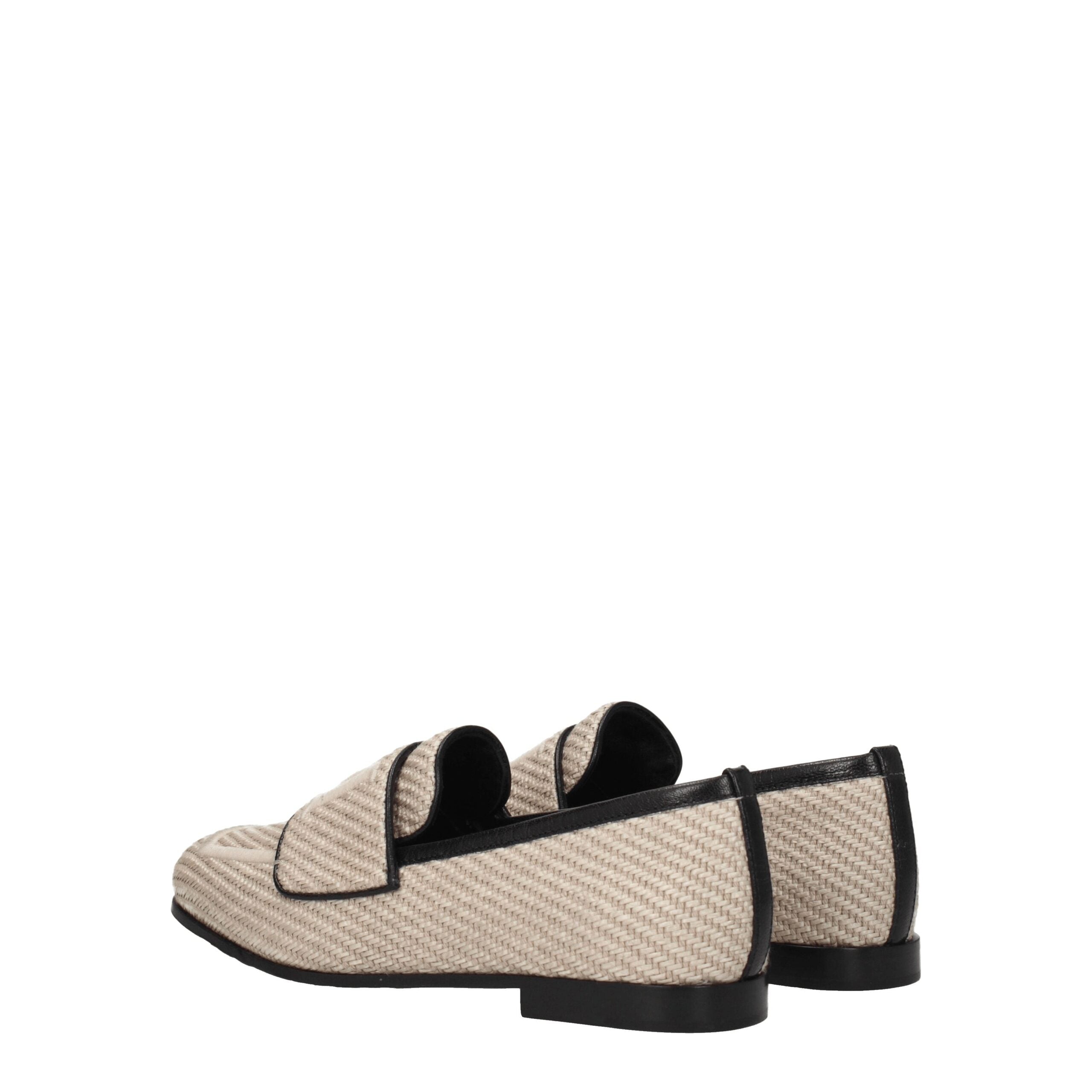 Max Mara Beigefarbene Slipper aus Stoff