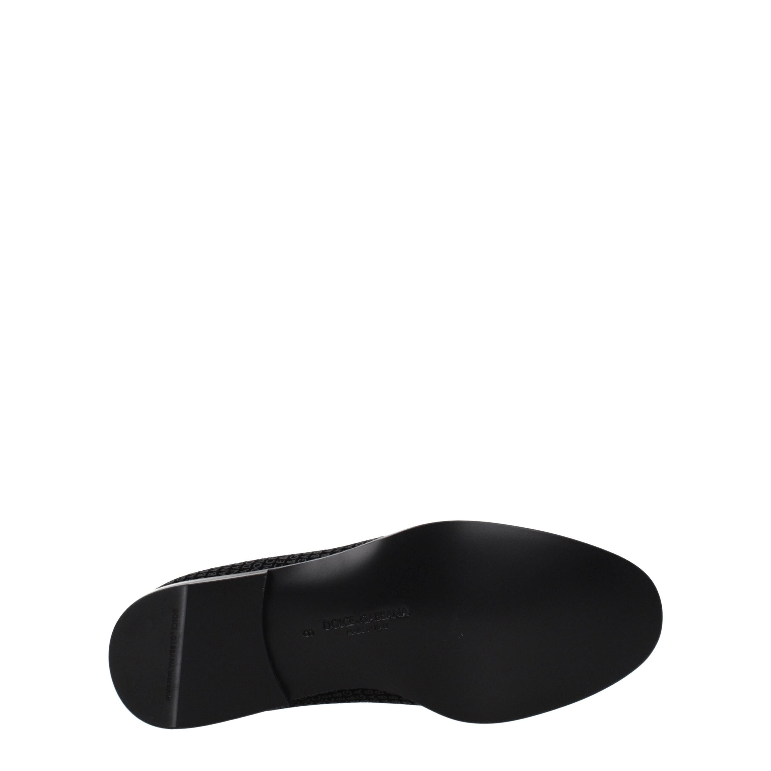 Dolce & Gabbana Slipper aus schwarzem Samt