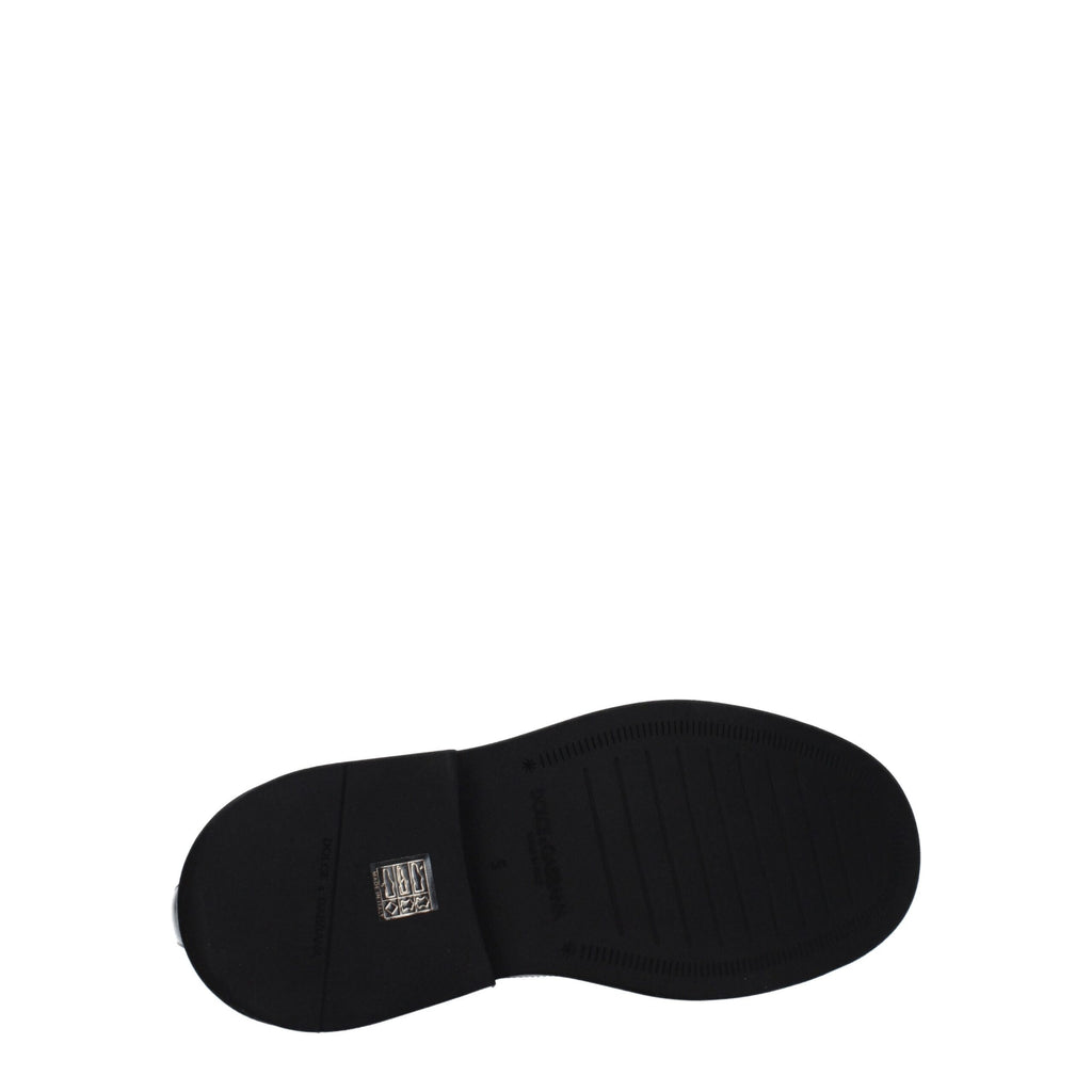 Dolce & Gabbana Schwarze Leder Oxfords und Derbies