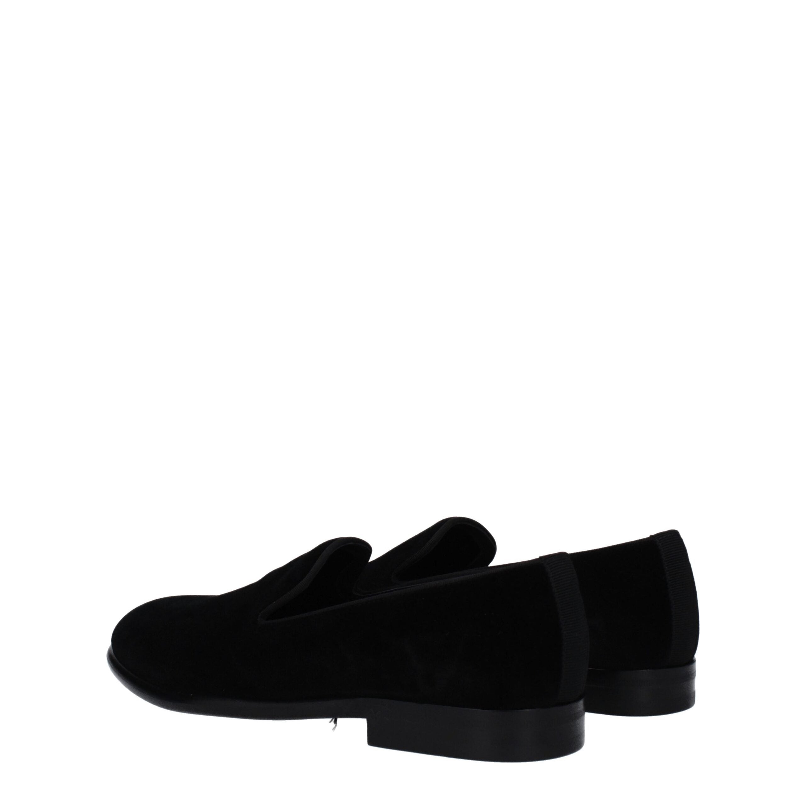 Dolce & Gabbana Slipper aus schwarzem Samt