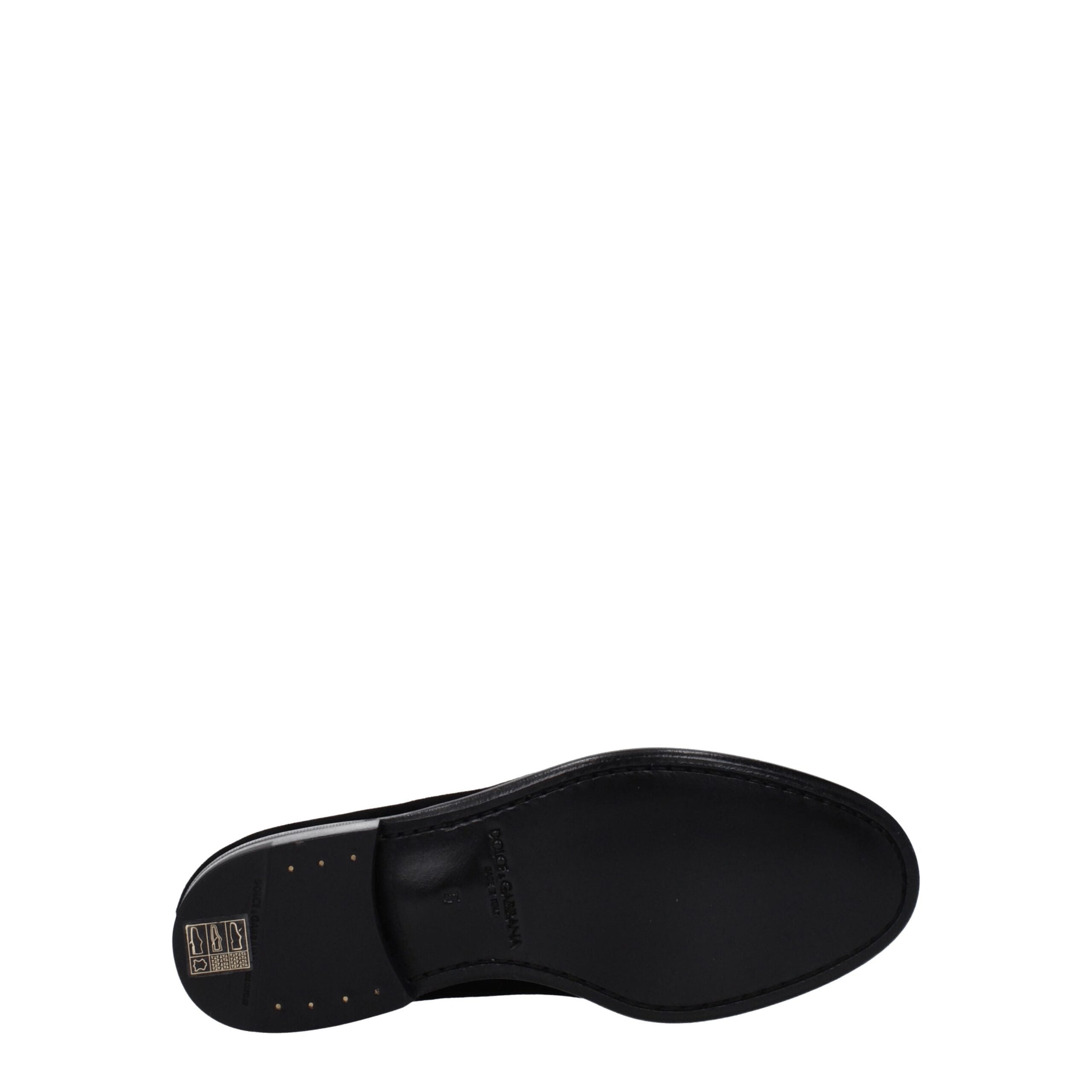 Dolce & Gabbana Slipper aus schwarzem Samt