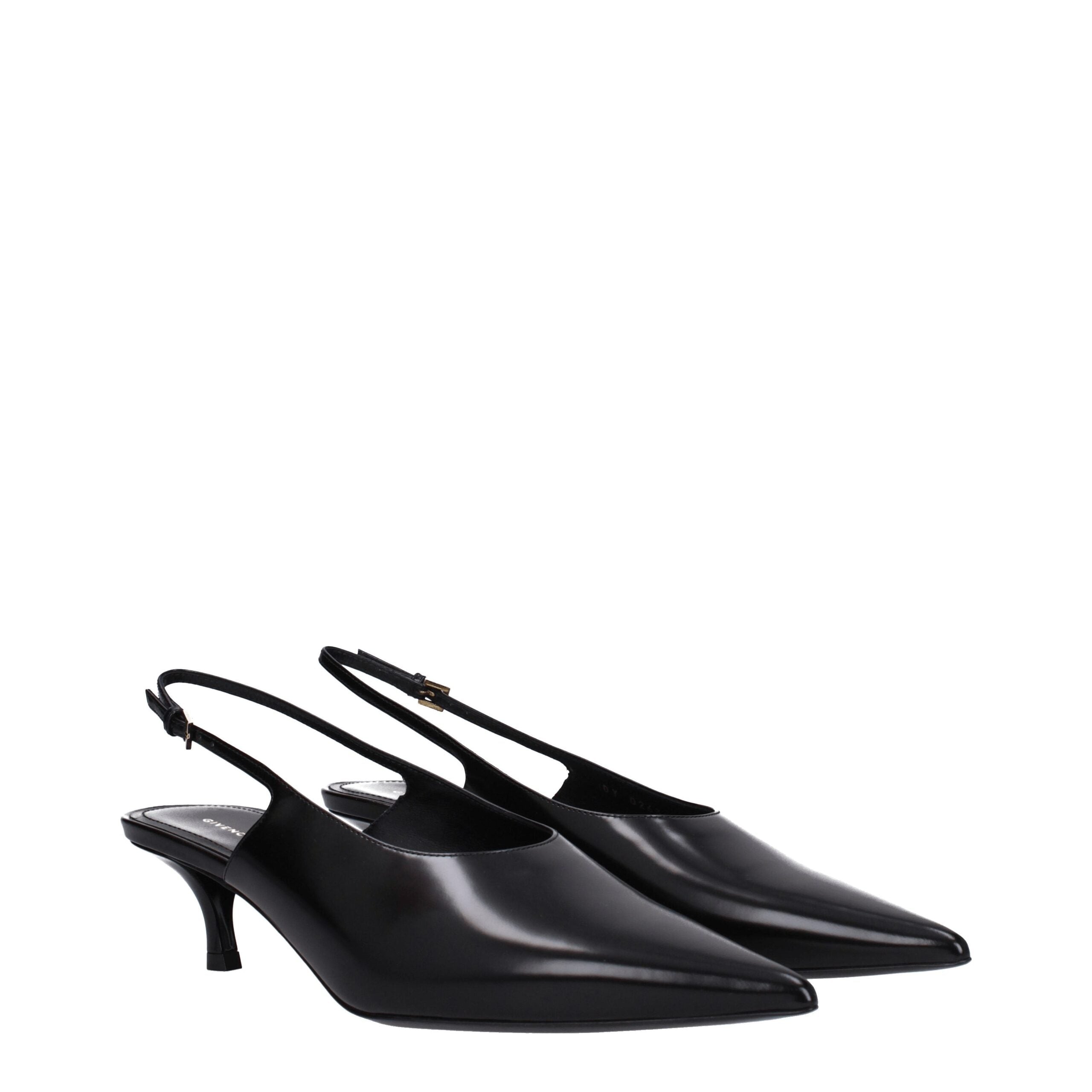 Givenchy Schwarze Leder Pumps mit mittlerem Absatz