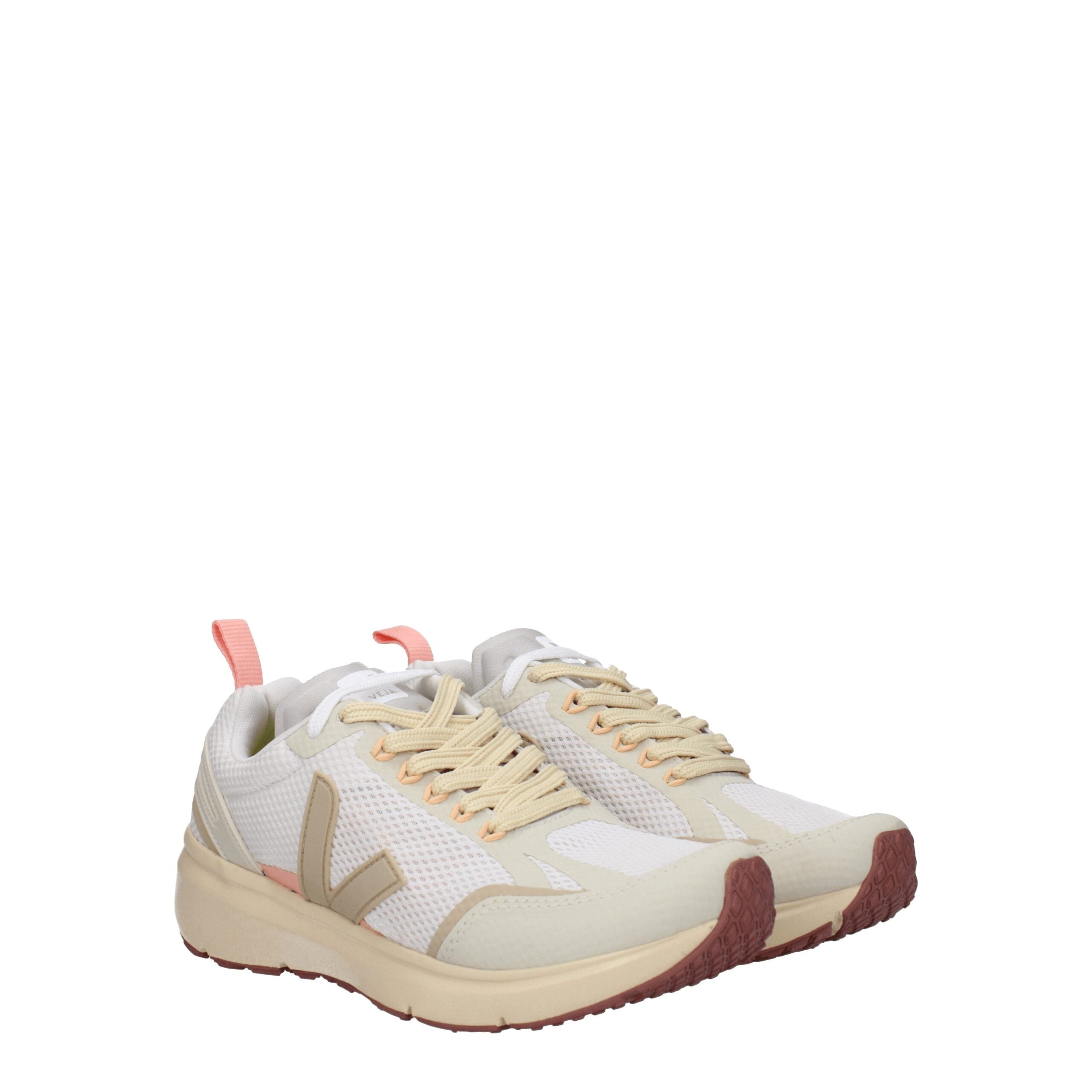 Veja Beige Stoff Sportliche Turnschuhe
