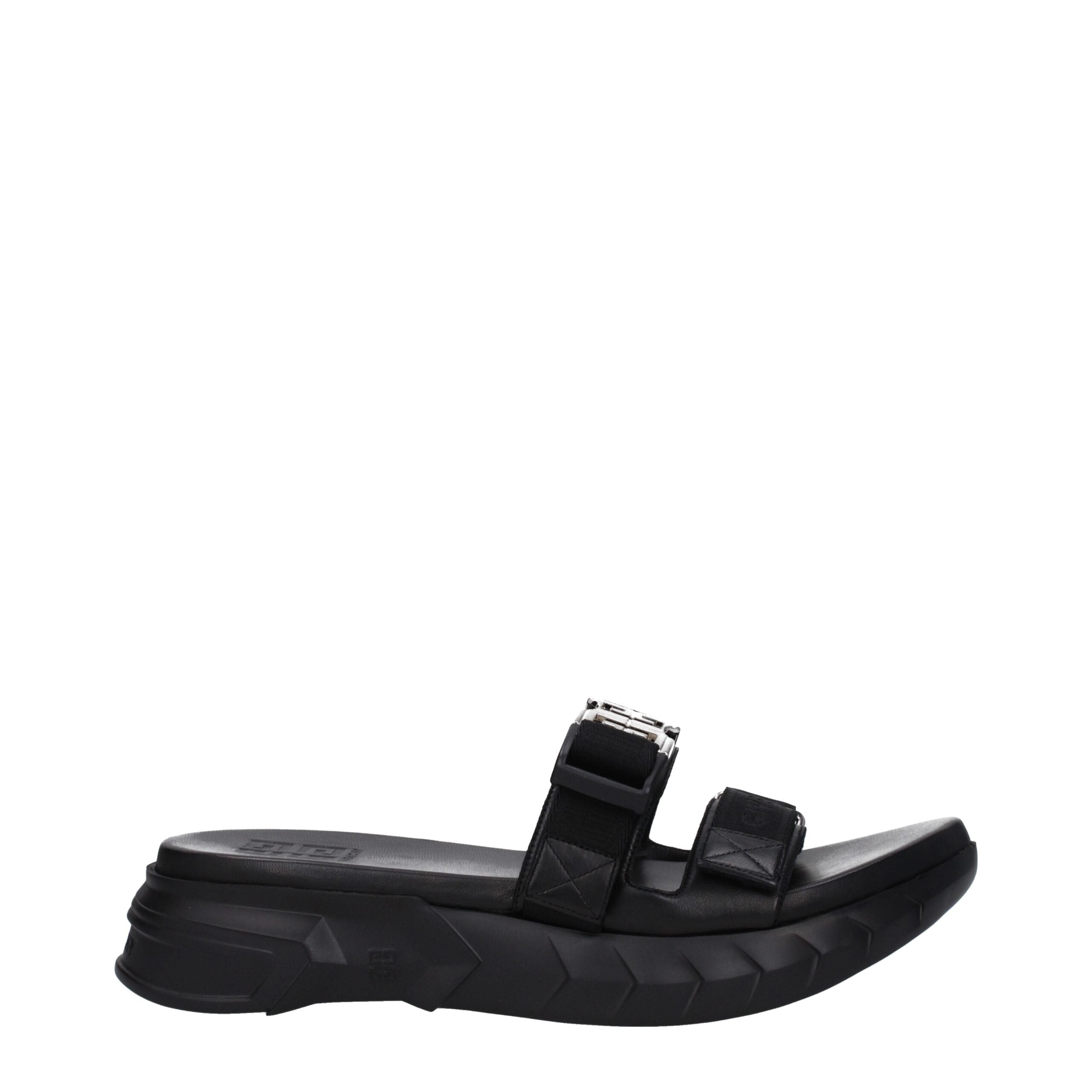 Givenchy Schwarze Stoffslipper Sandalen