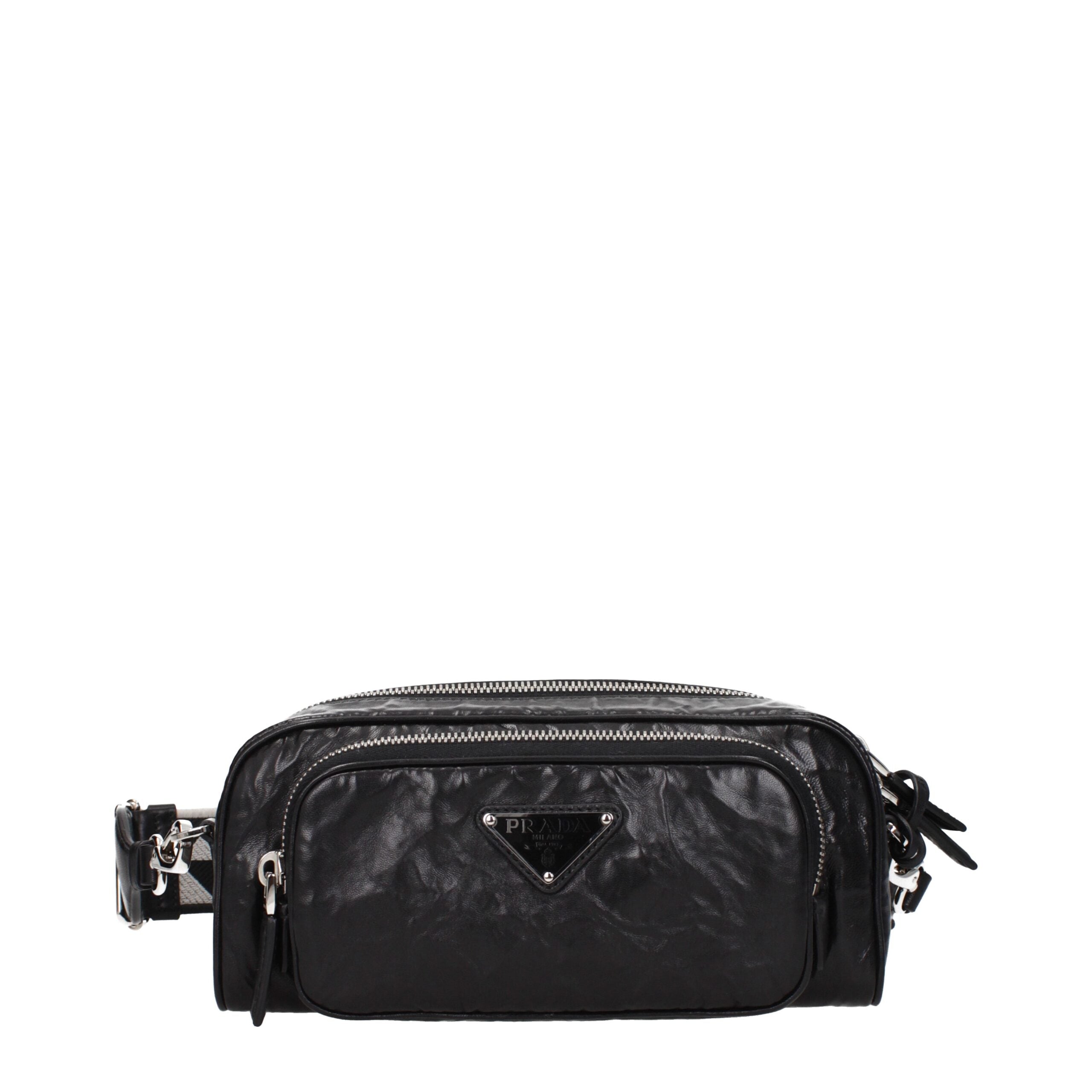 Prada Schwarze Leder-Crossbody-Taschen