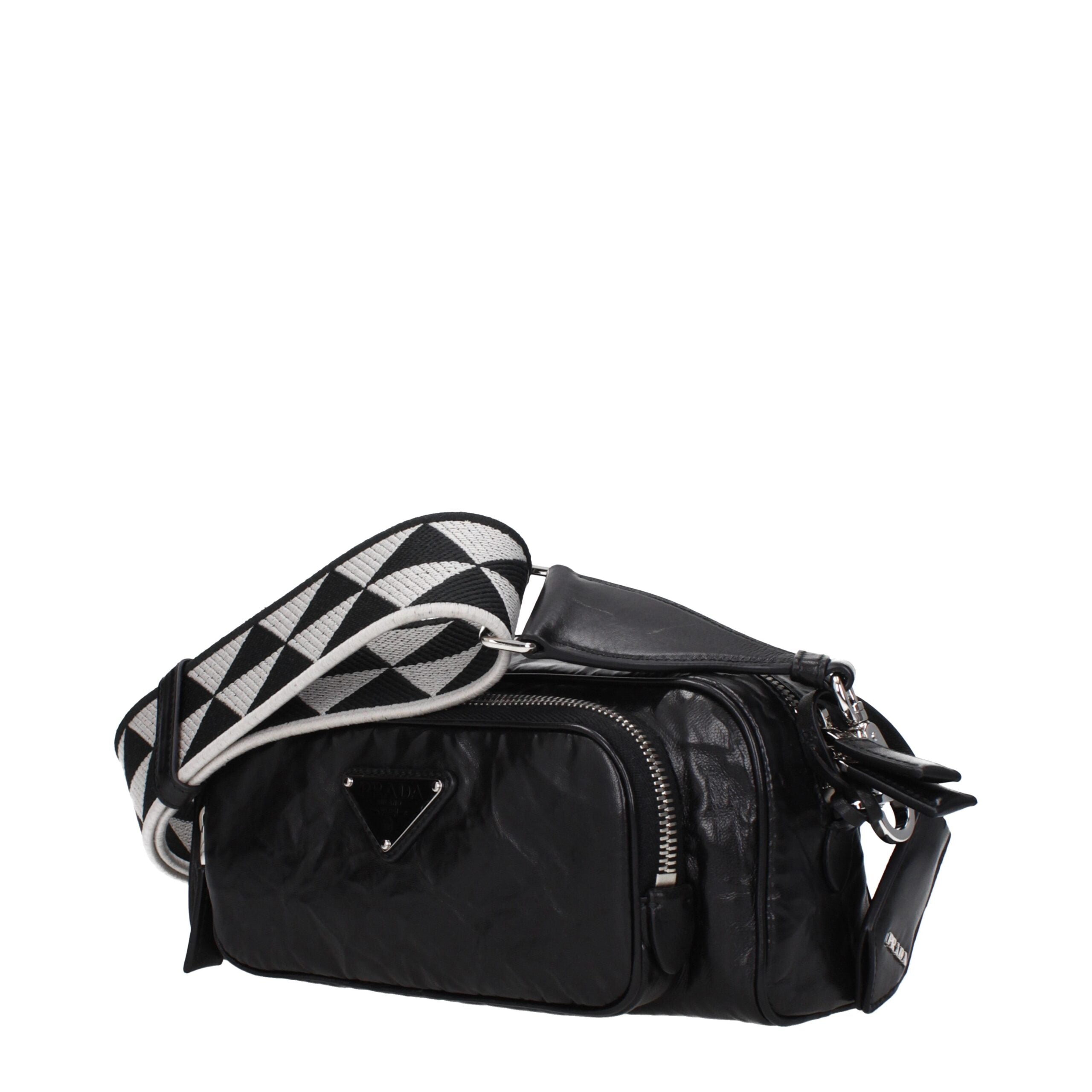 Prada Schwarze Leder-Crossbody-Taschen