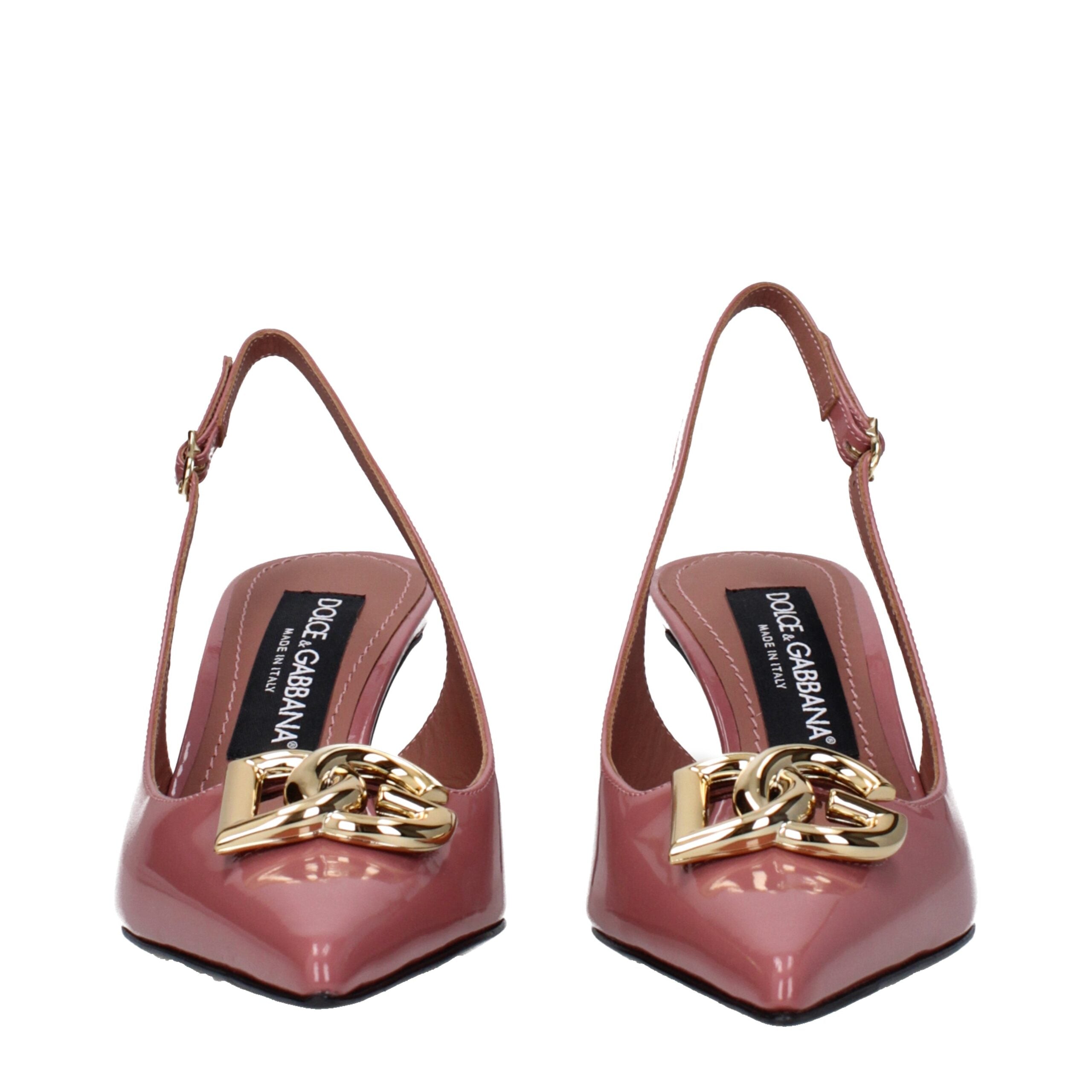 Dolce & Gabbana Rosa Leder Pumps mit hohem Absatz