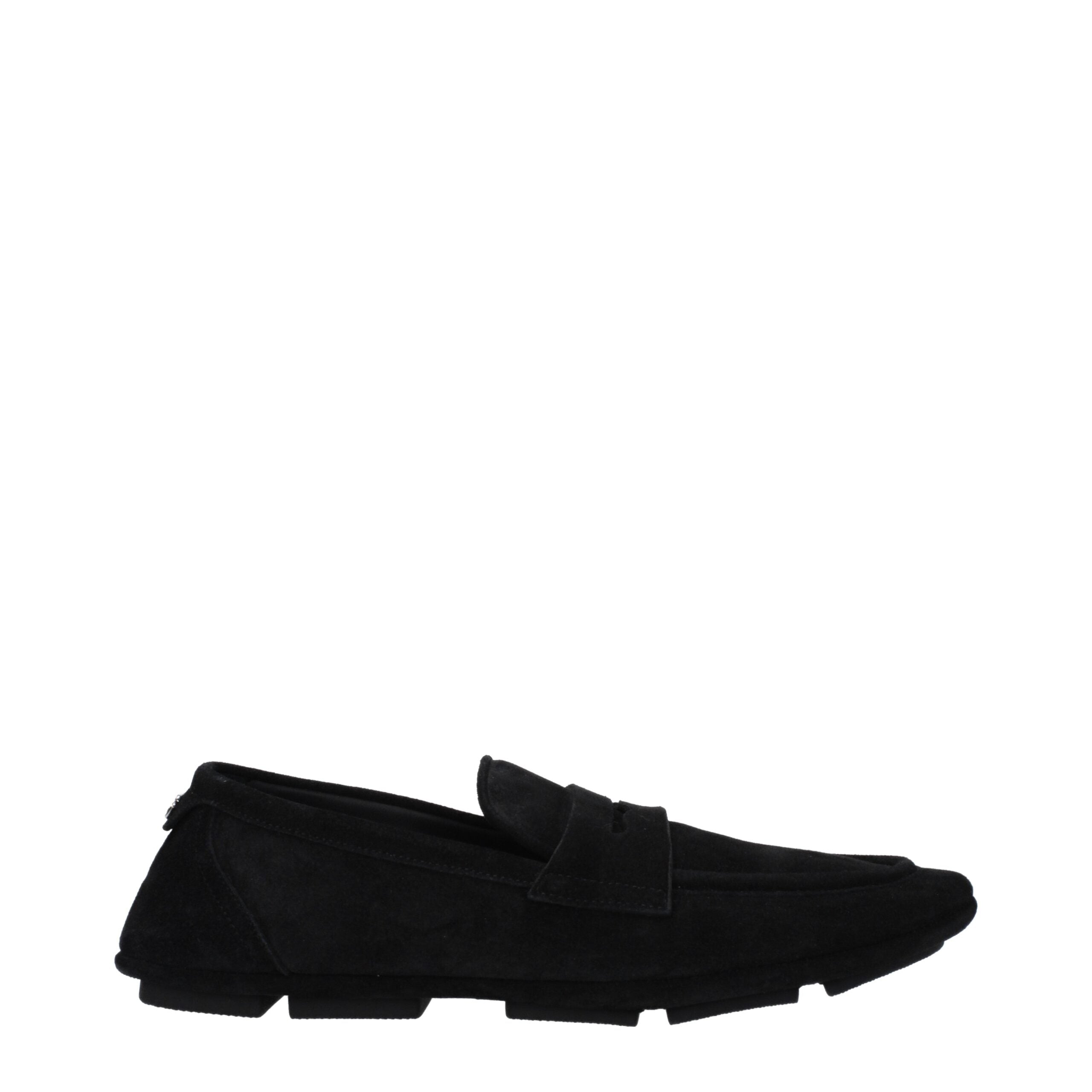 Dolce & Gabbana Schwarze Leder Slipper