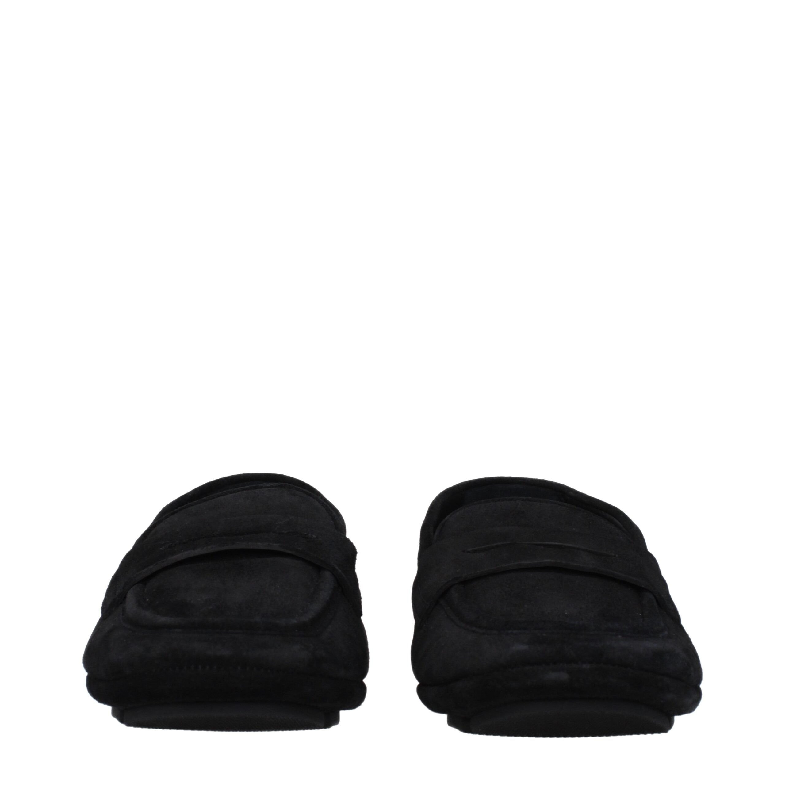Dolce & Gabbana Schwarze Leder Slipper