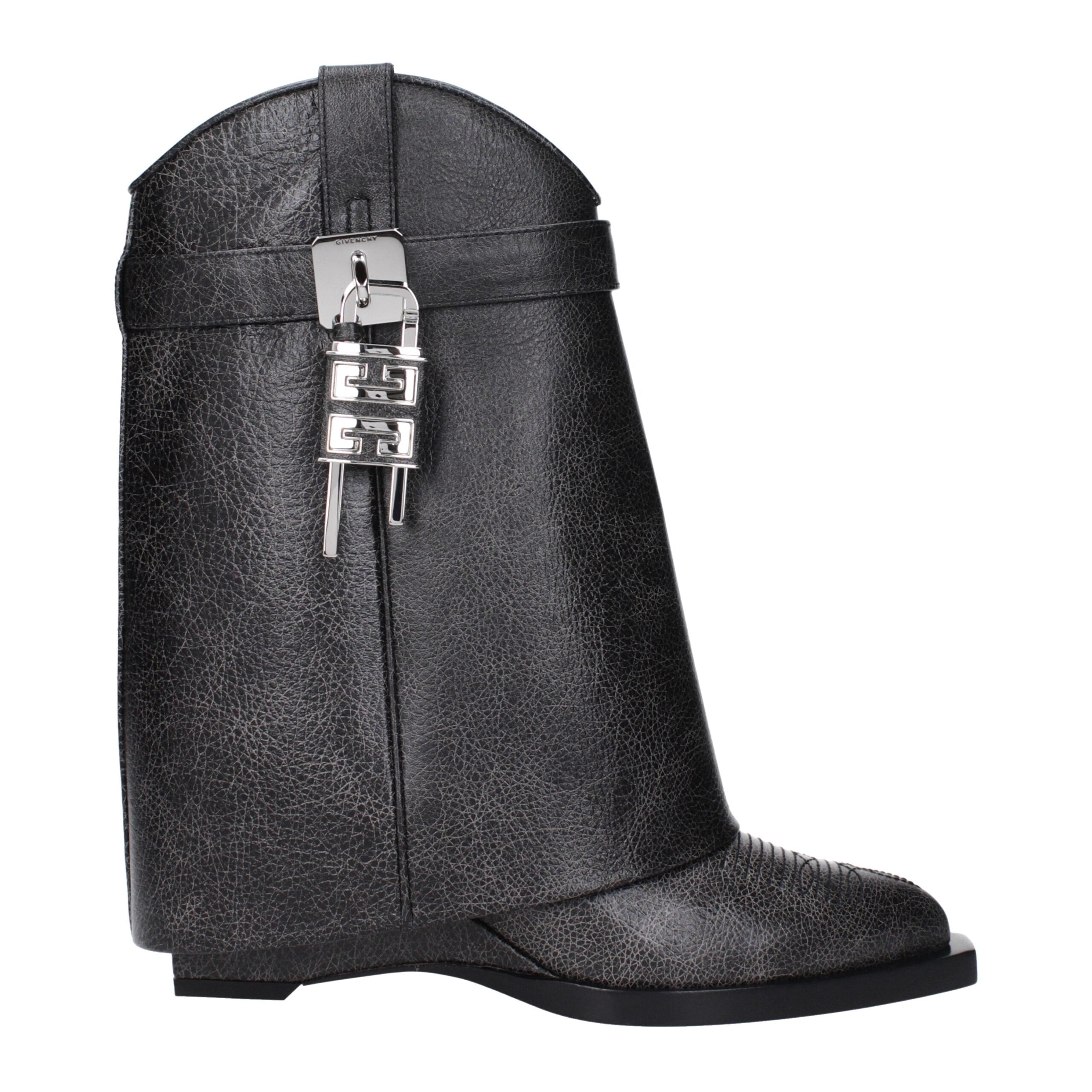 Givenchy Schwarze Lederstiefeletten