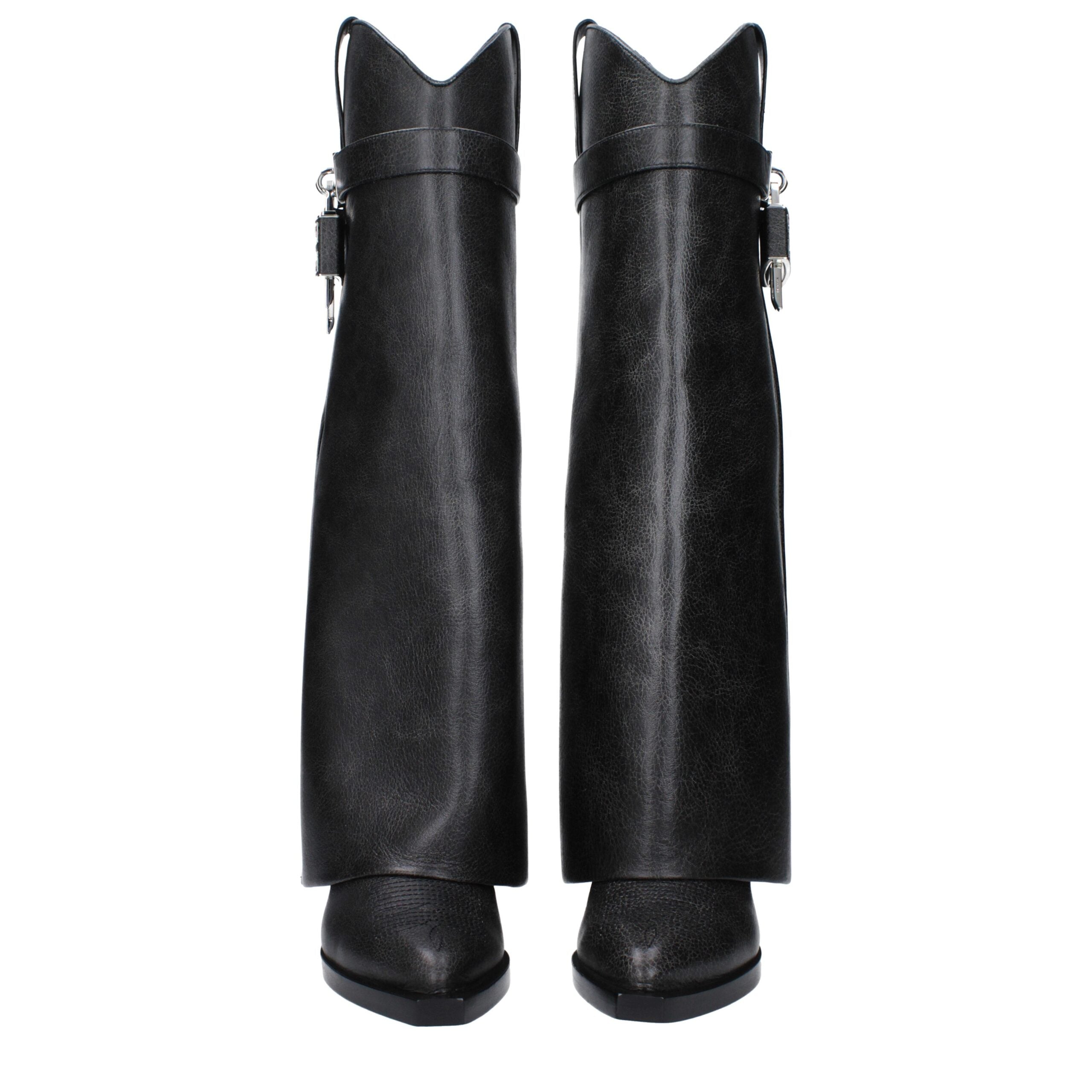 Givenchy Schwarze Lederstiefel