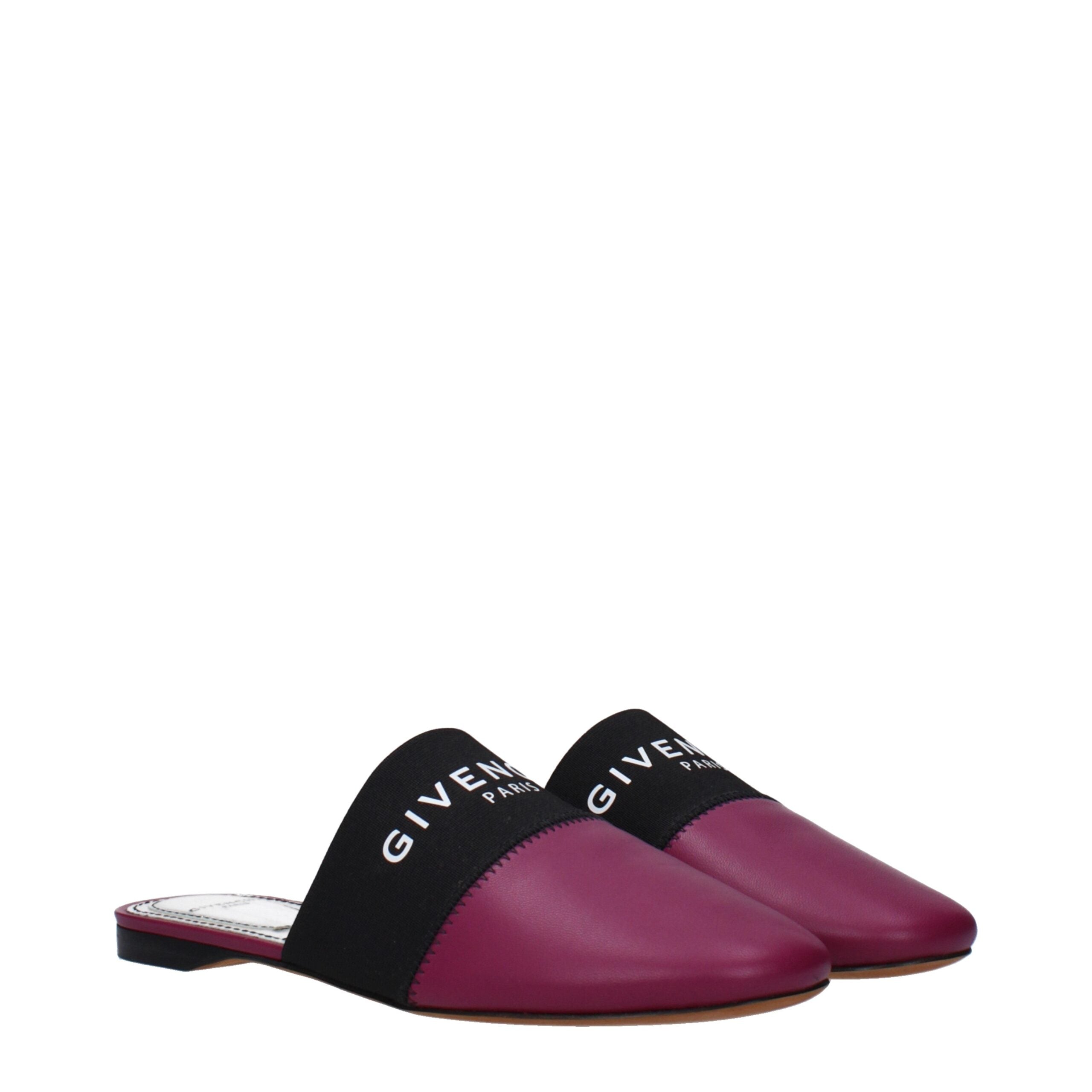 Givenchy Lila Leder Hausschuhe Sandalen