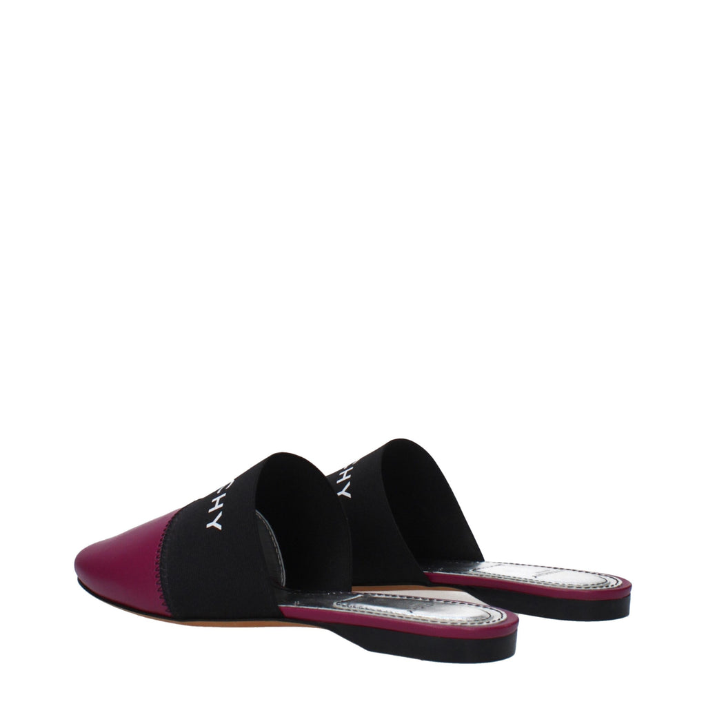 Givenchy Lila Leder Hausschuhe Sandalen