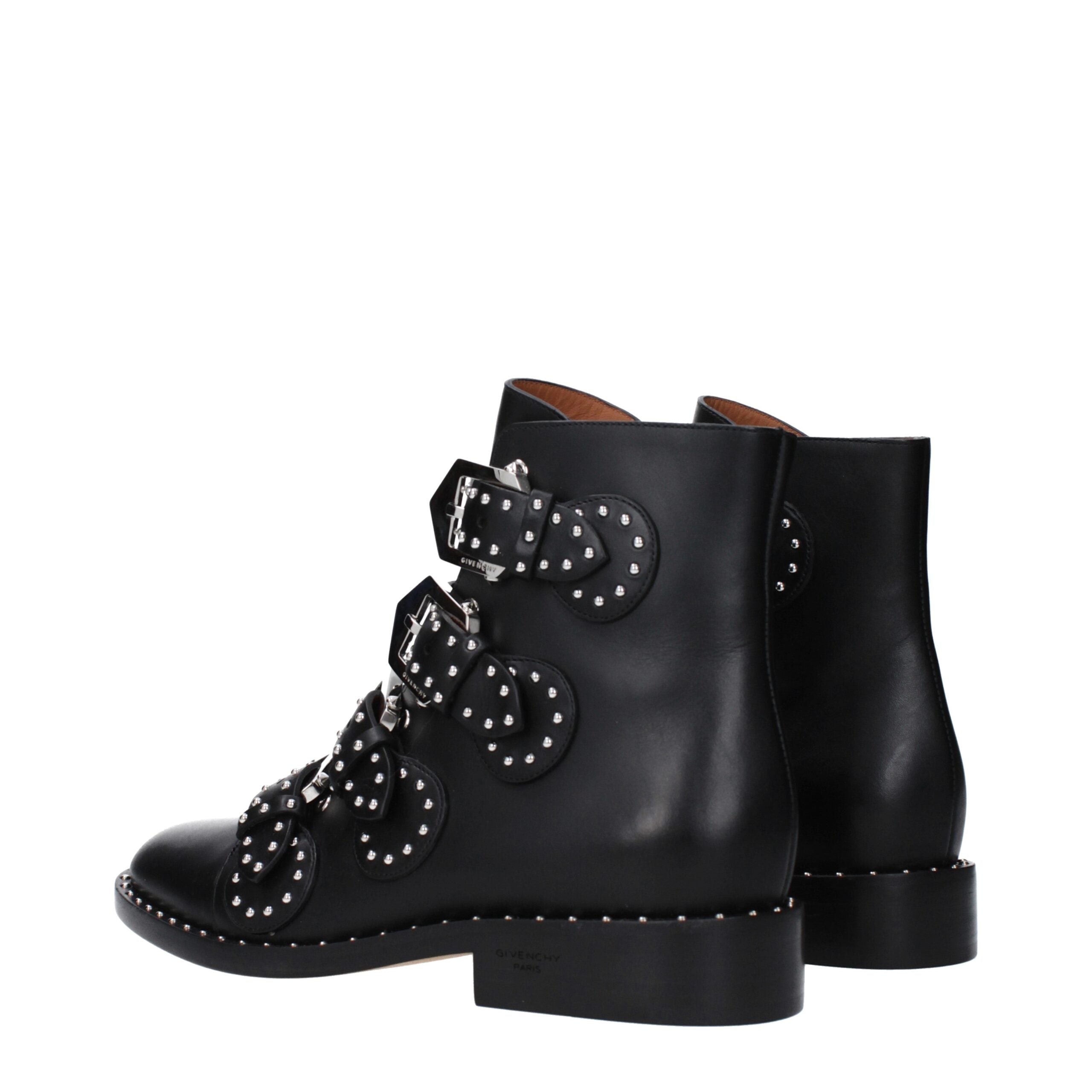 Givenchy Schwarze Lederstiefeletten
