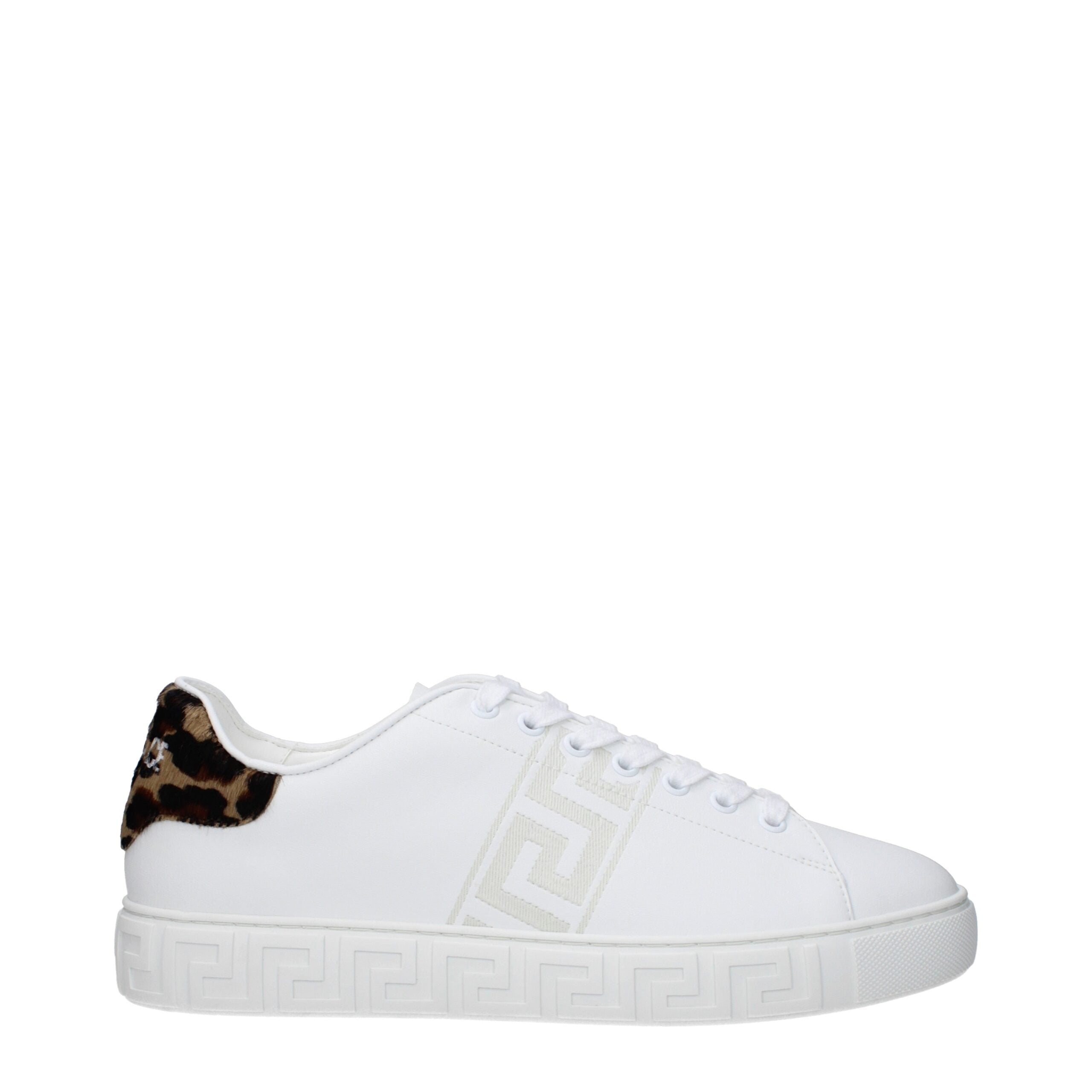 Versace Weiße Leder-Low Tops