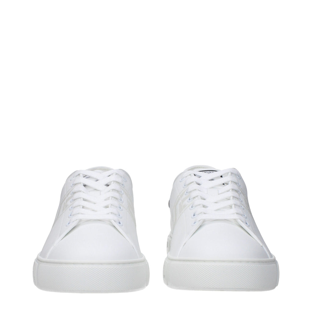 Versace Weiße Leder-Low Tops