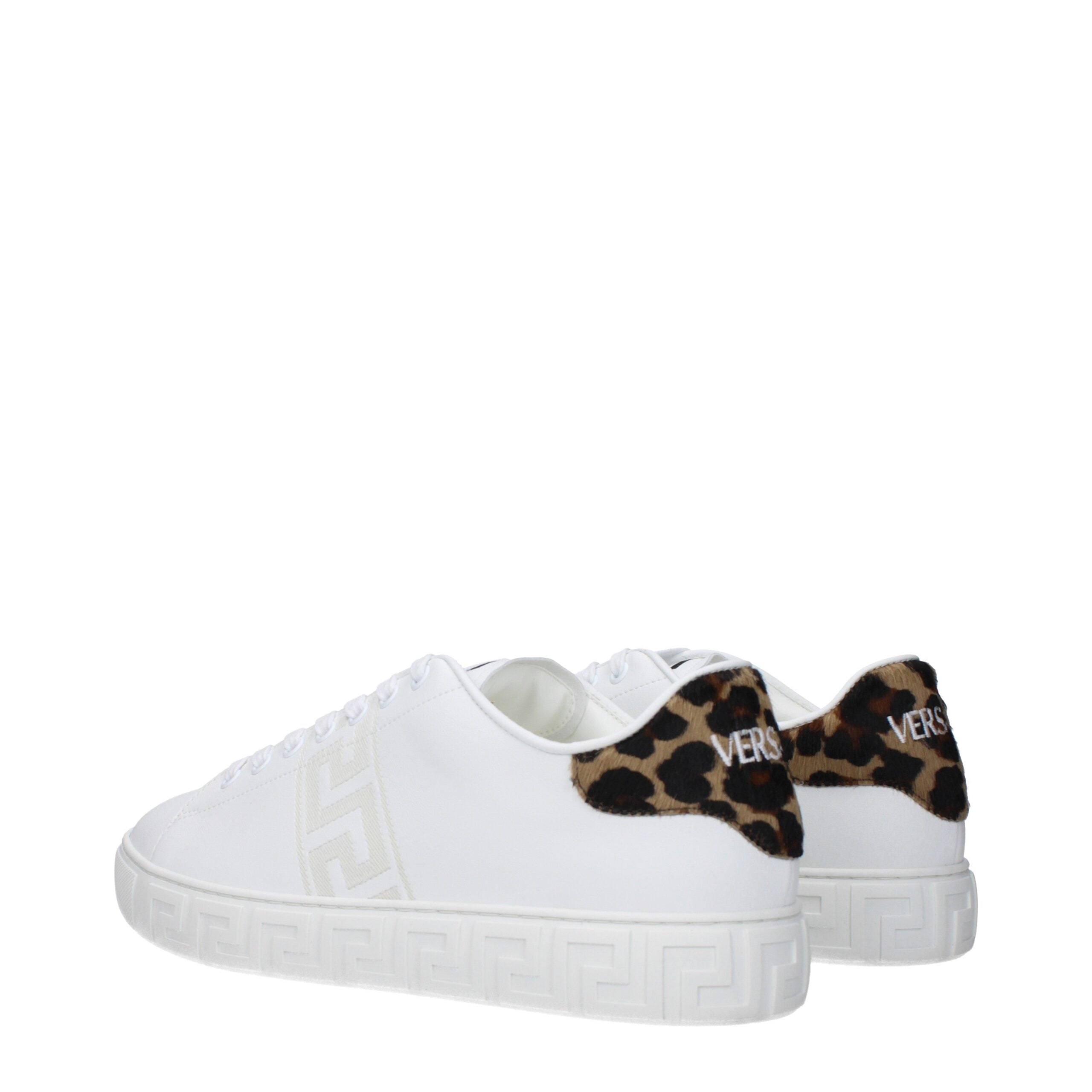 Versace Weiße Leder-Low Tops