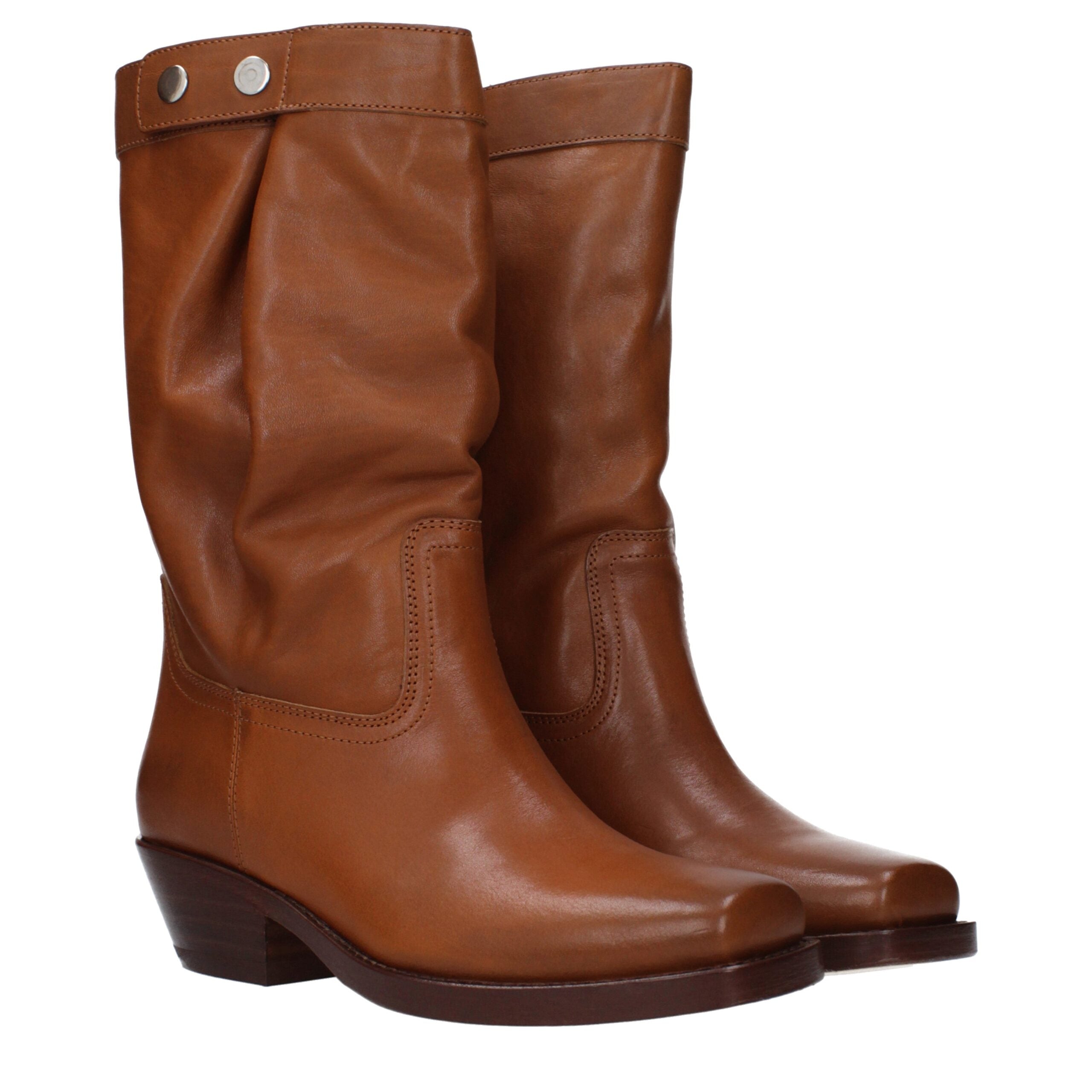 Isabel Marant Braune Lederstiefeletten