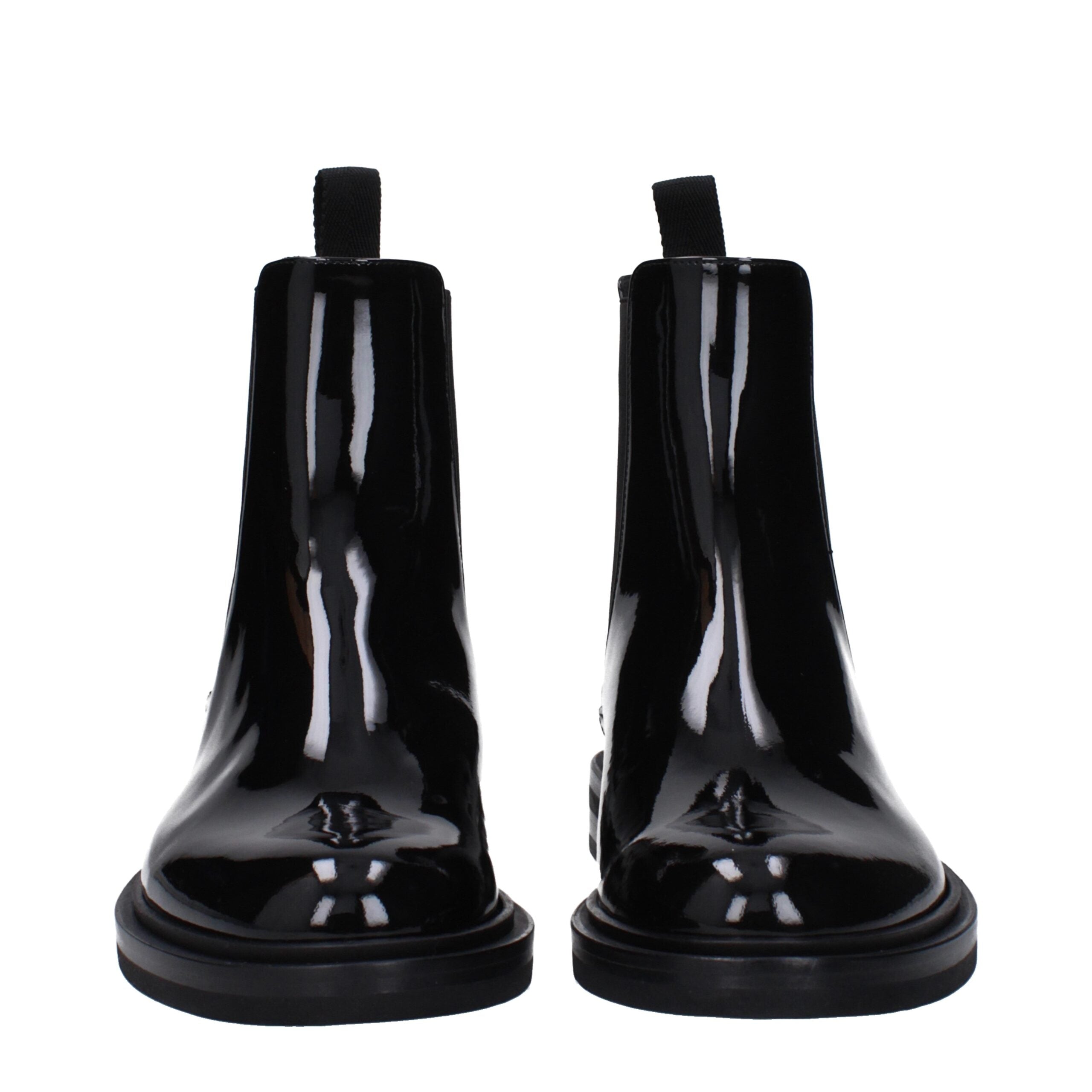 Dolce & Gabbana Schwarze Lederstiefeletten