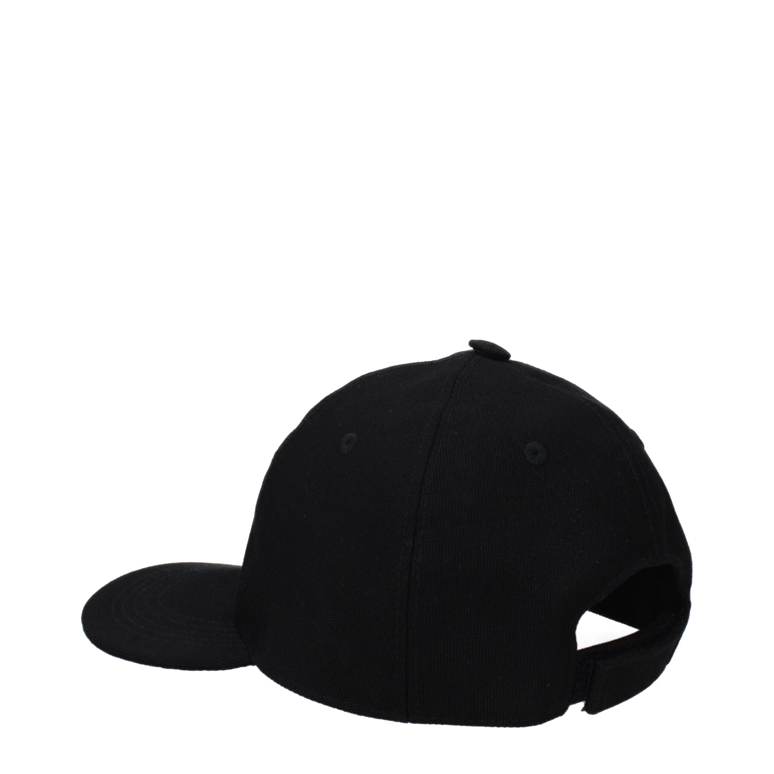 Stella McCartney Schwarze Baumwoll-Kappe (Baseball-Mütze)