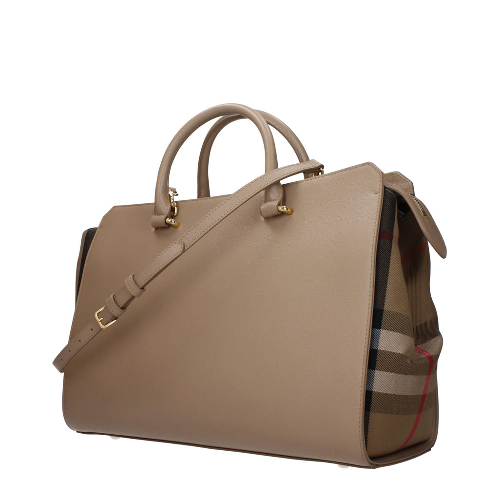 Burberry Beige Lederhandtaschen