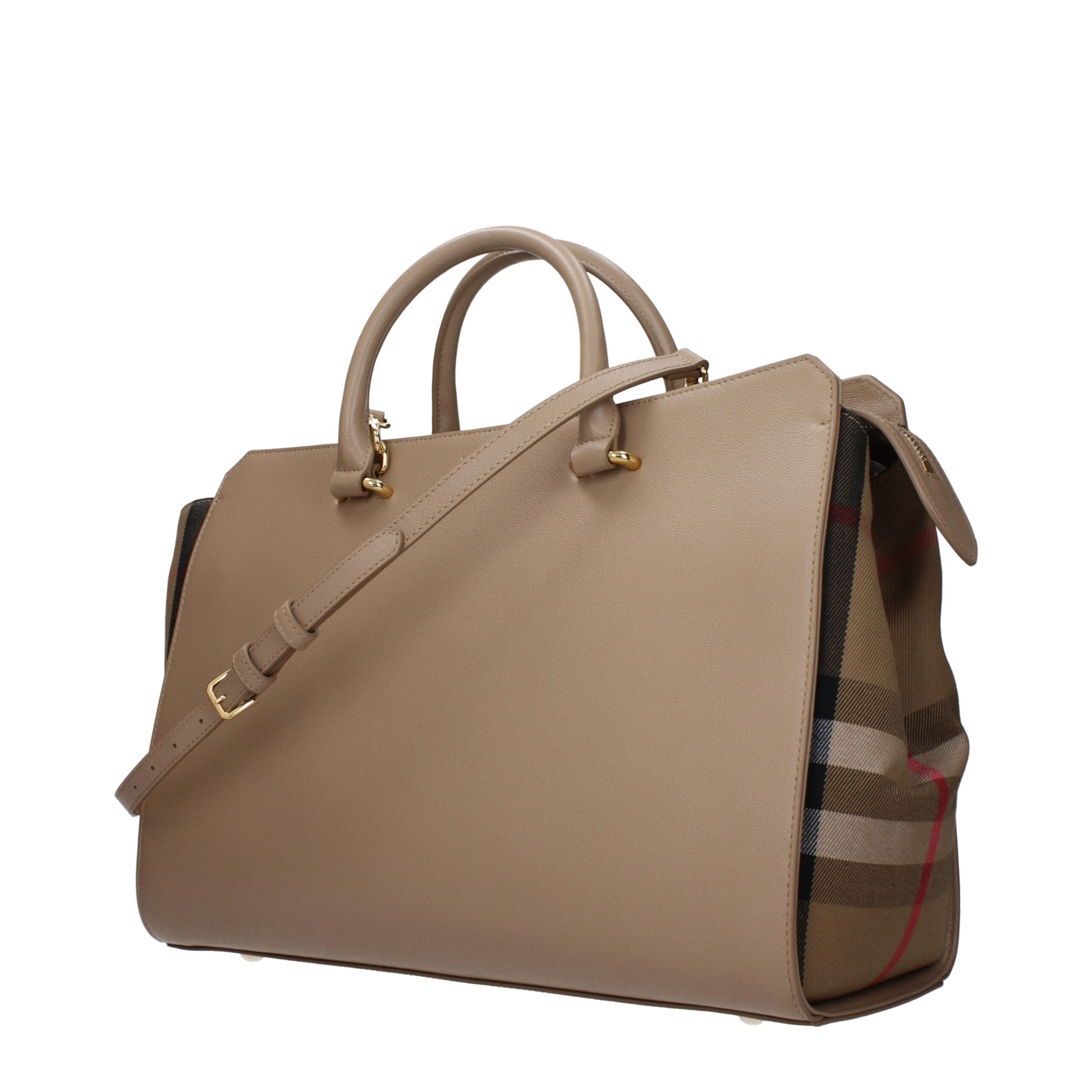 Burberry Beige Lederhandtaschen
