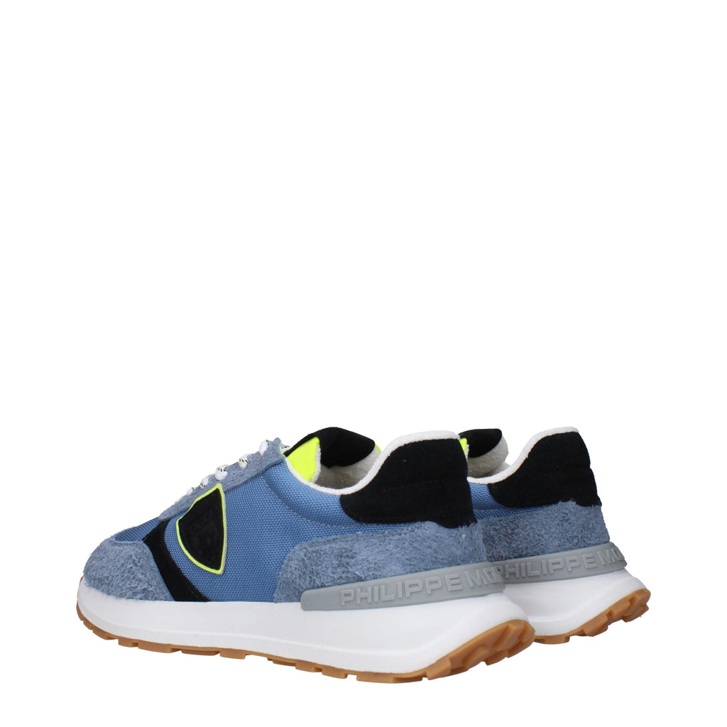 Philippe Model Sportliche Turnschuhe aus blauem Stoff
