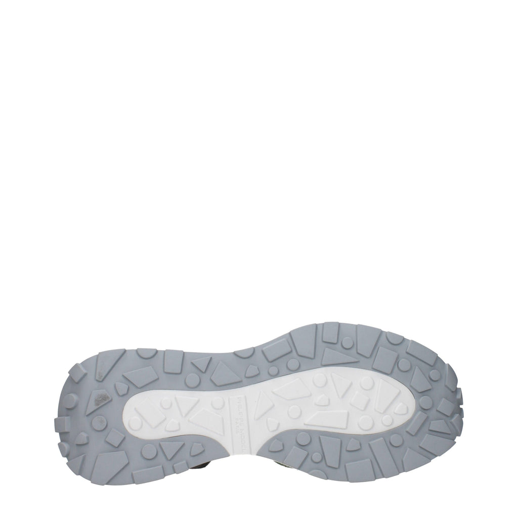 Philippe Model Weißer Stoff Sportliche Turnschuhe