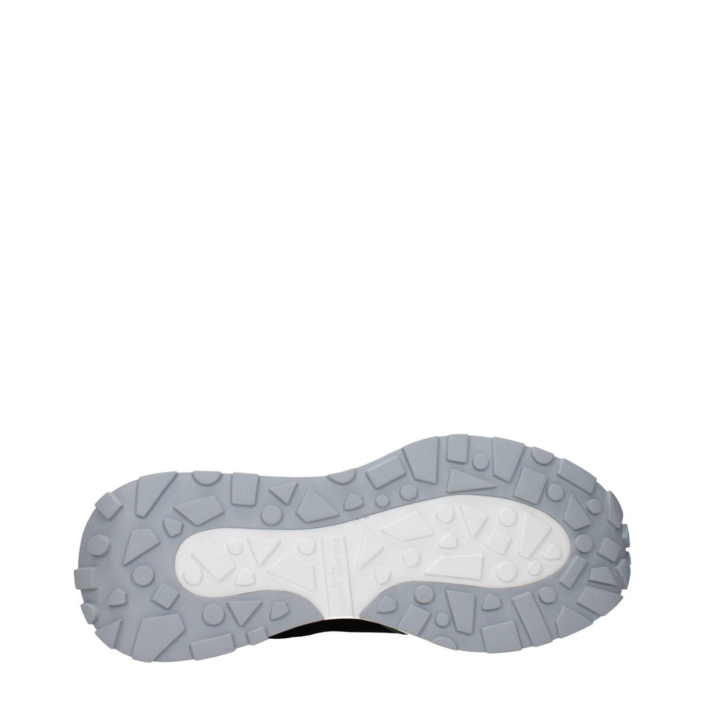 Philippe Model Schwarzer Stoff Sportliche Turnschuhe