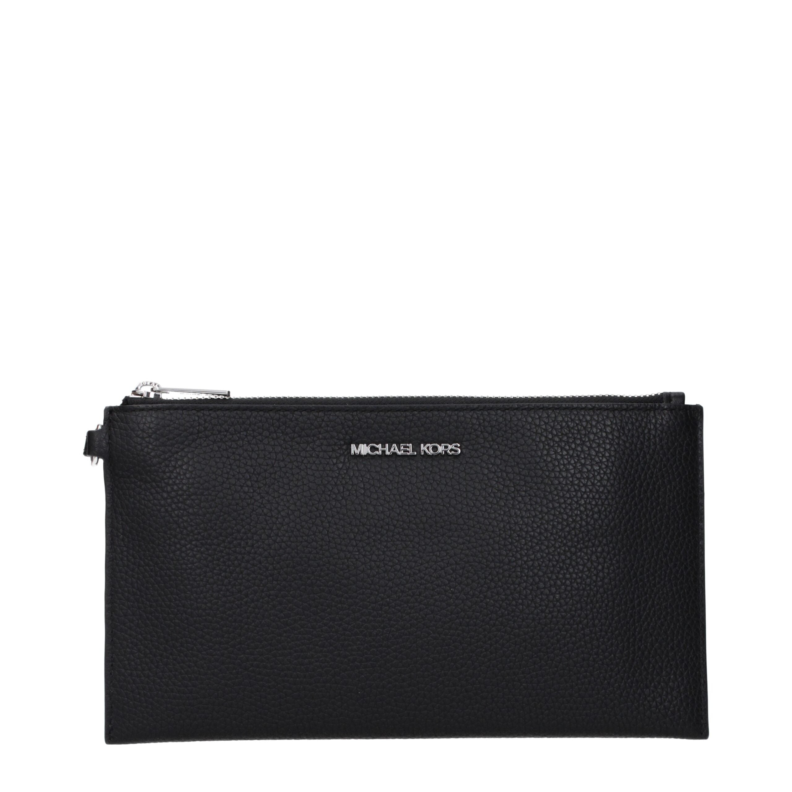 Michael Kors Schwarze Leder Clutch Bags
