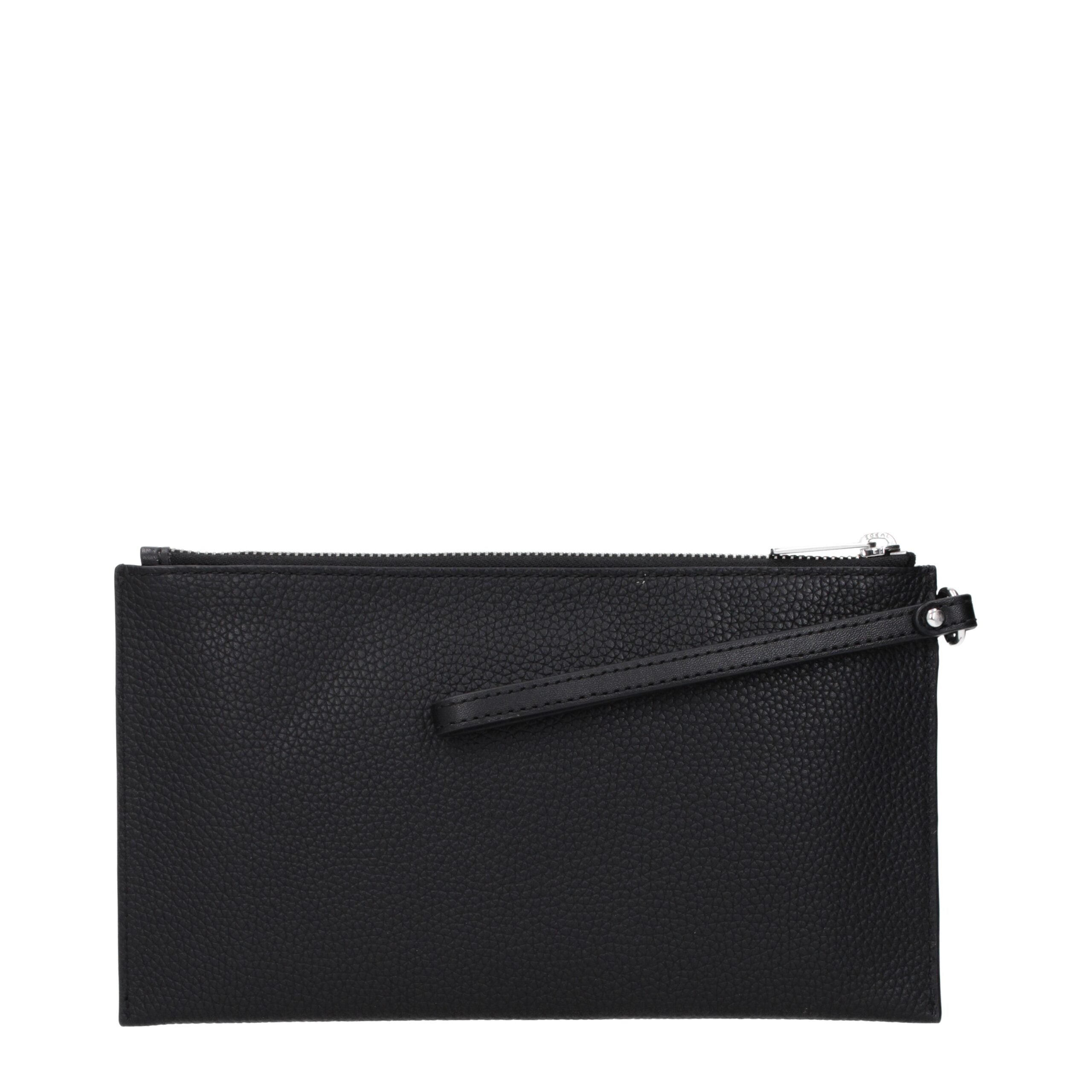 Michael Kors Schwarze Leder Clutch Bags