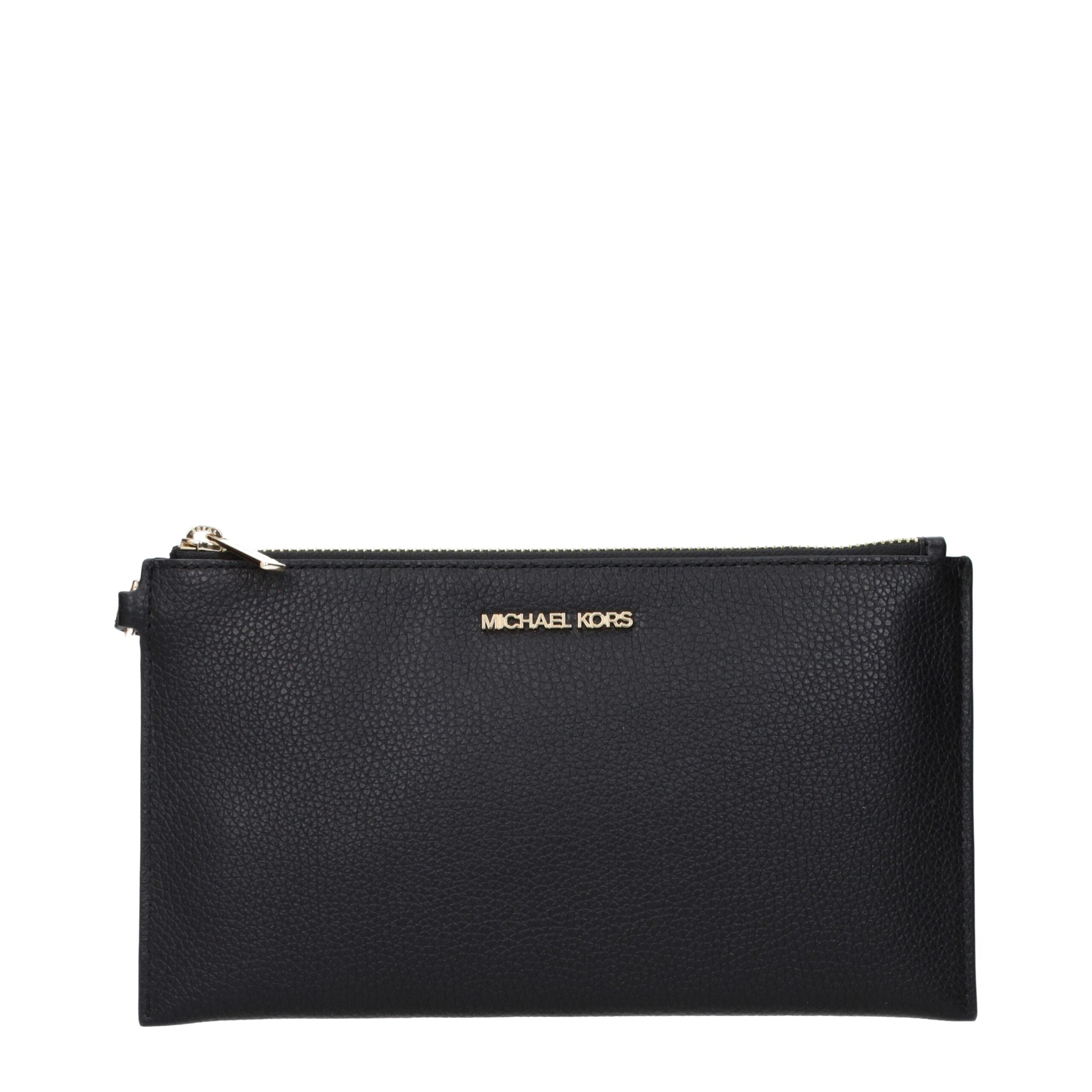Michael Kors Schwarze Leder Clutch Bags