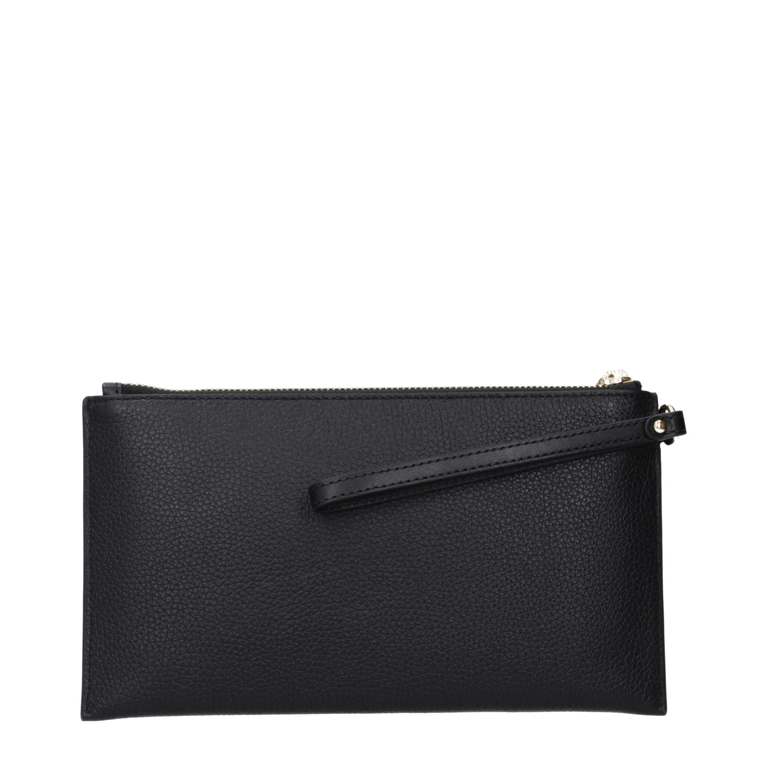 Michael Kors Schwarze Leder Clutch Bags