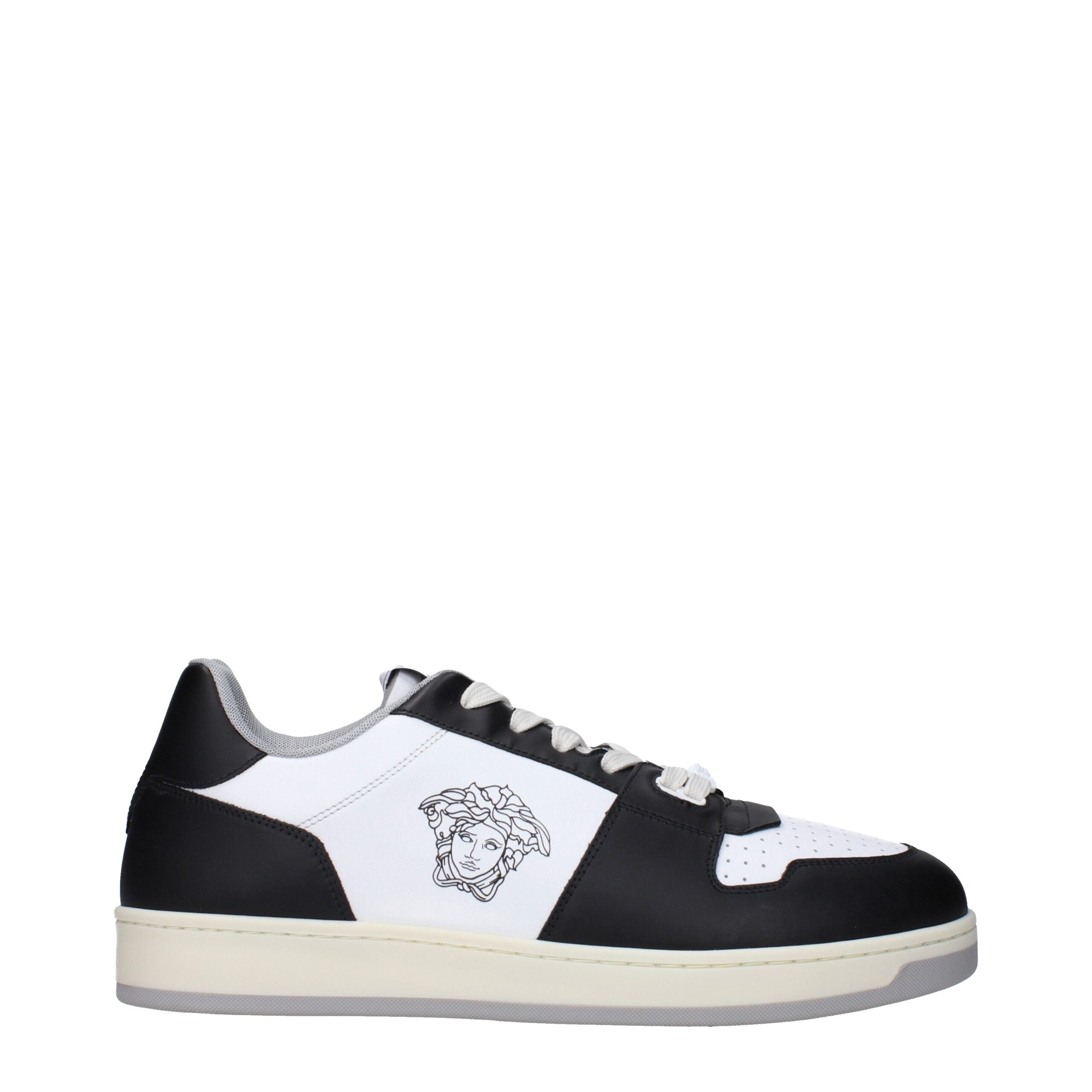 Versace Weiße Leder-Low Tops