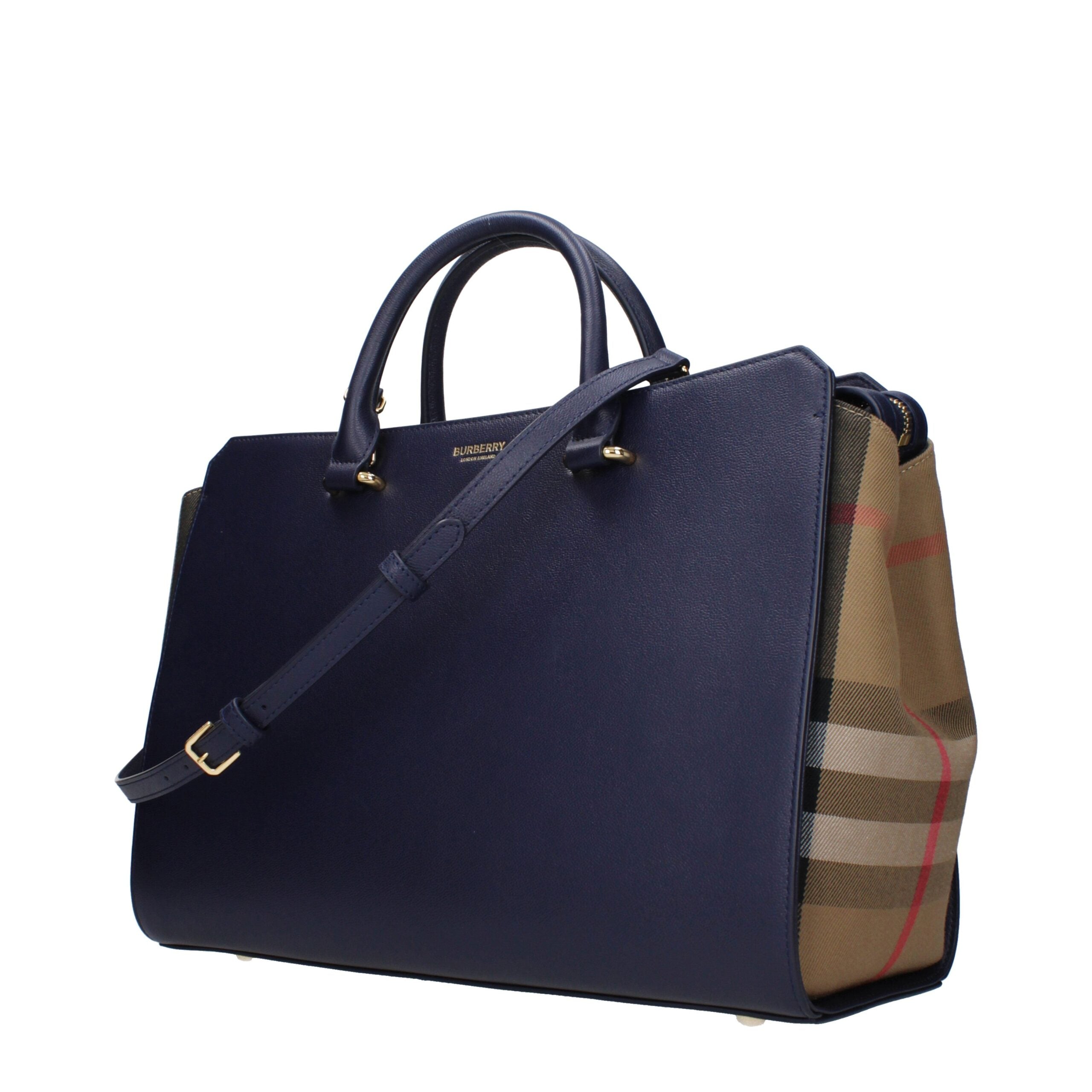 Burberry Blaue Lederhandtaschen